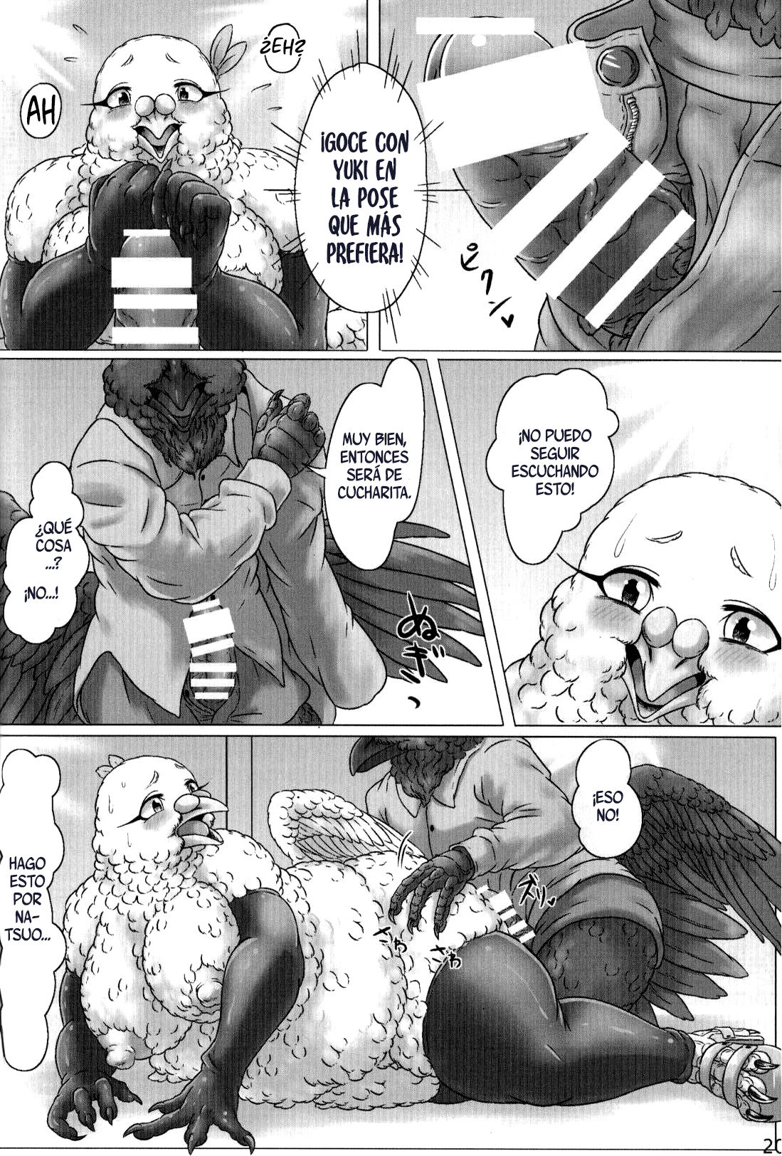 (Kemoket 4) [Imomushi Kyouiku Madoguchi (Bubonic)] Hato Oku-sama no Late Show [Spanish] 图片编号 20