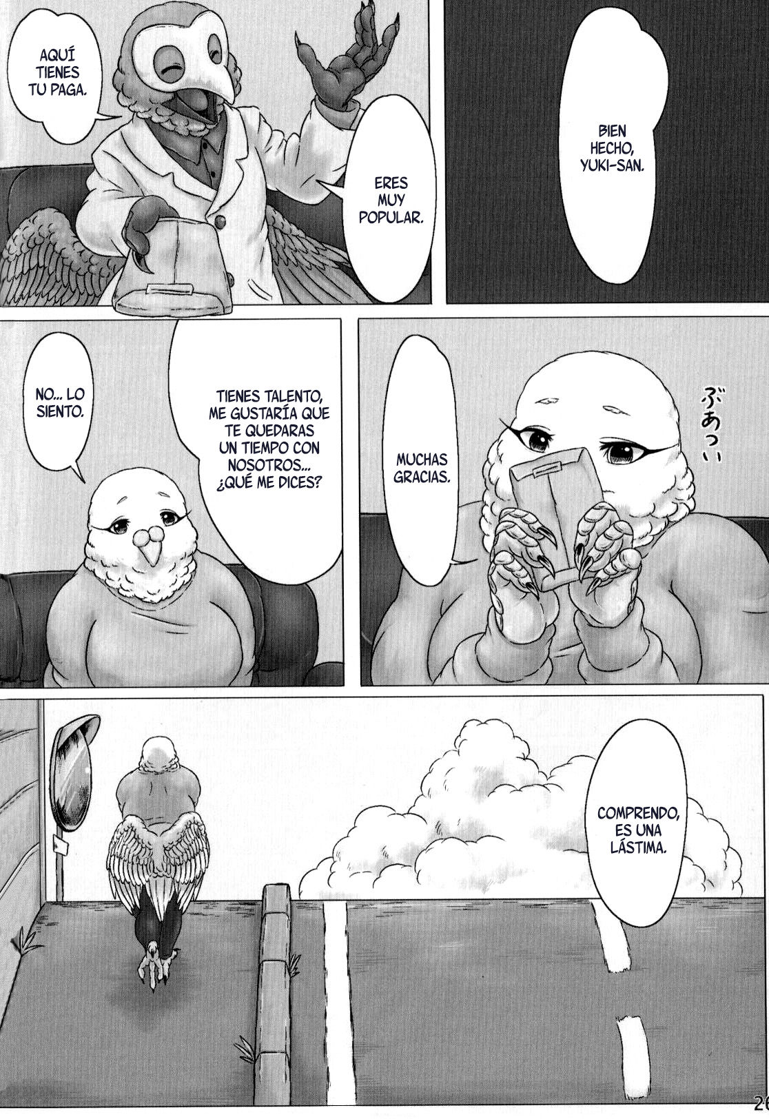 (Kemoket 4) [Imomushi Kyouiku Madoguchi (Bubonic)] Hato Oku-sama no Late Show [Spanish] 图片编号 26