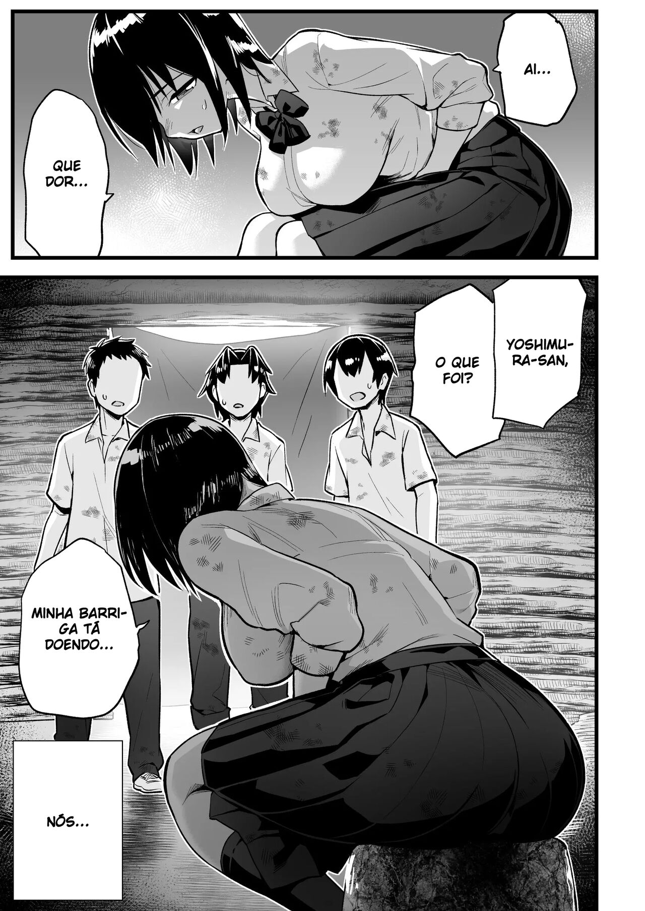 [OTOREKO (Toilet Komoru)] Mujintou JK! Choroi yo Yoshimura-san! 7 - Danshi VS Yoshimura-san Gachibatoru-hen [Portuguese-BR] 4eme image