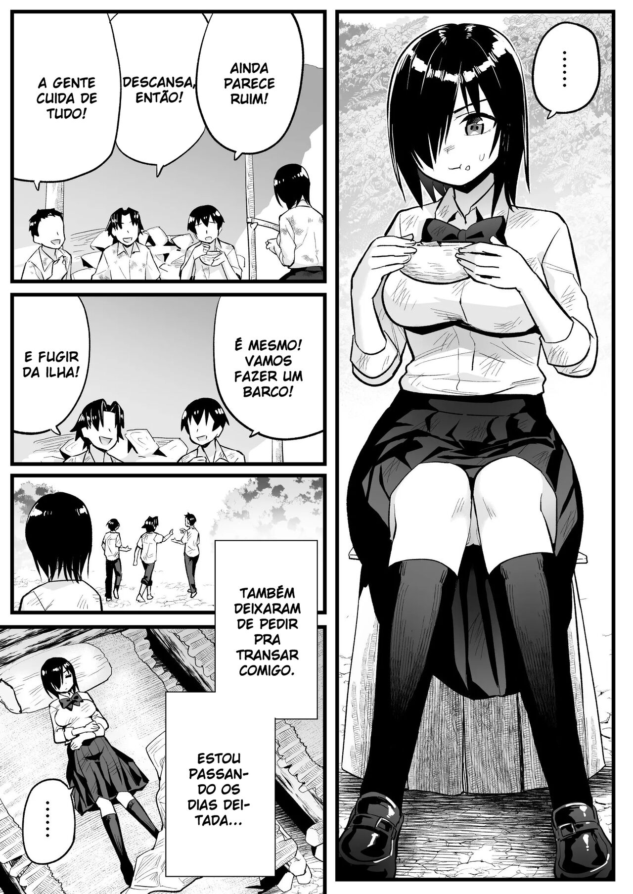[OTOREKO (Toilet Komoru)] Mujintou JK! Choroi yo Yoshimura-san! 7 - Danshi VS Yoshimura-san Gachibatoru-hen [Portuguese-BR] 8eme image