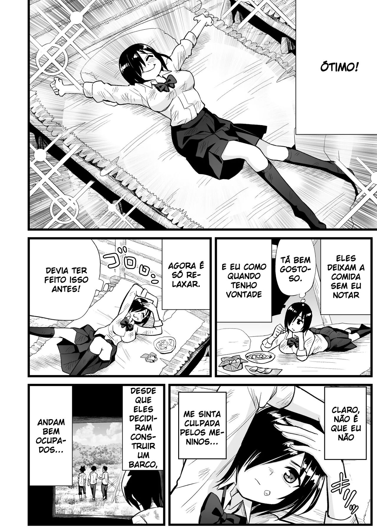 [OTOREKO (Toilet Komoru)] Mujintou JK! Choroi yo Yoshimura-san! 7 - Danshi VS Yoshimura-san Gachibatoru-hen [Portuguese-BR] 9eme image