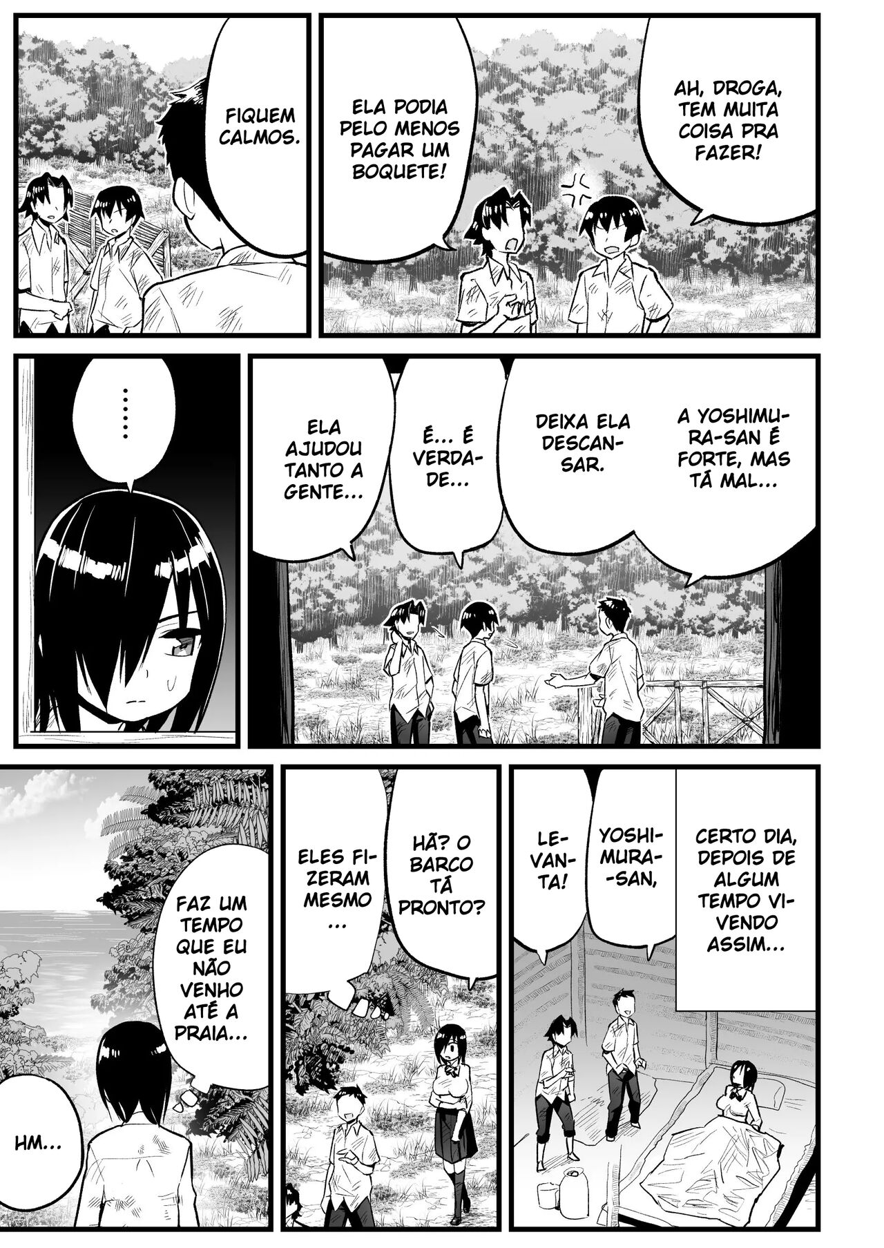 [OTOREKO (Toilet Komoru)] Mujintou JK! Choroi yo Yoshimura-san! 7 - Danshi VS Yoshimura-san Gachibatoru-hen [Portuguese-BR] 10eme image