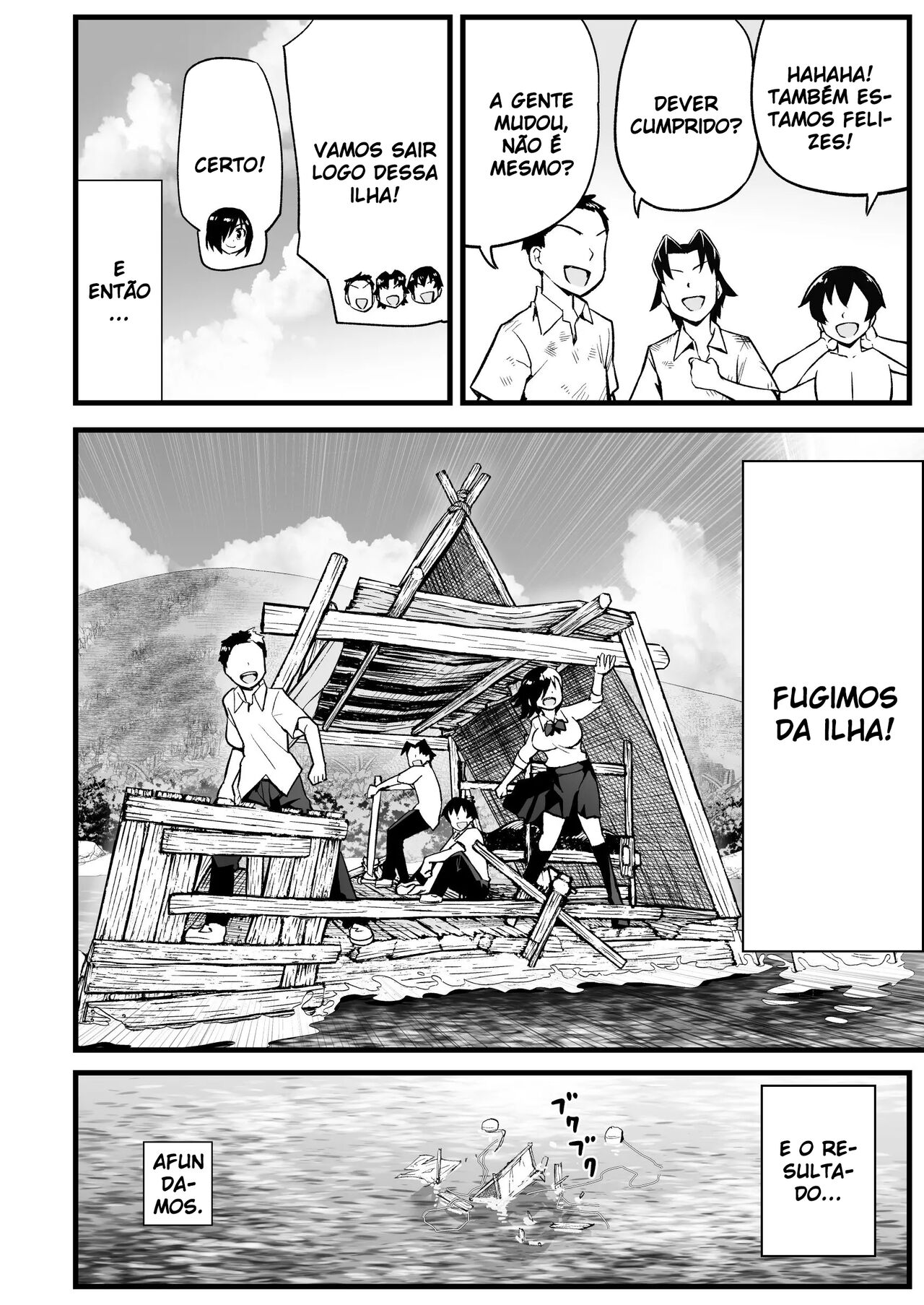 [OTOREKO (Toilet Komoru)] Mujintou JK! Choroi yo Yoshimura-san! 7 - Danshi VS Yoshimura-san Gachibatoru-hen [Portuguese-BR] 15eme image