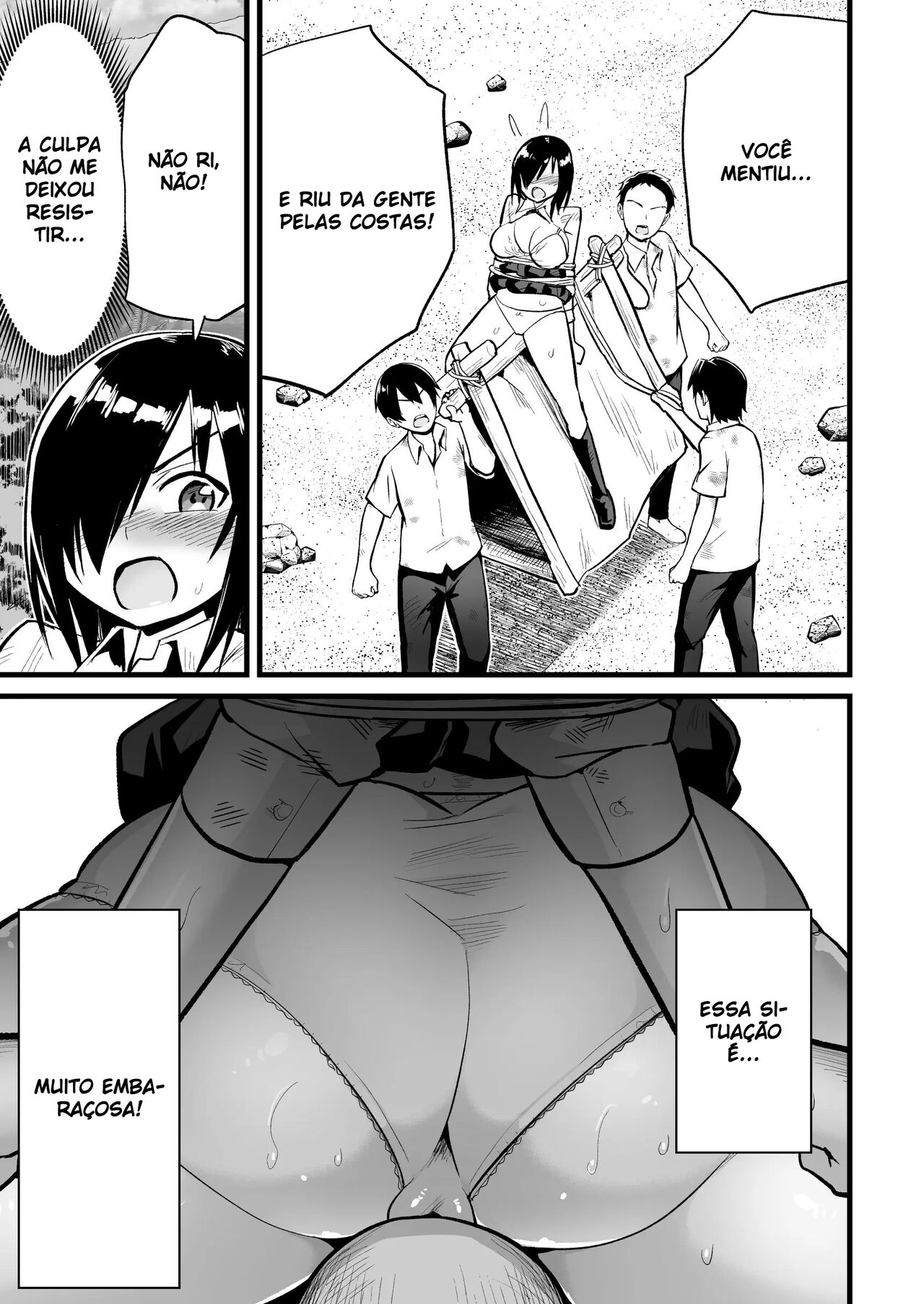 [OTOREKO (Toilet Komoru)] Mujintou JK! Choroi yo Yoshimura-san! 7 - Danshi VS Yoshimura-san Gachibatoru-hen [Portuguese-BR] 20eme image