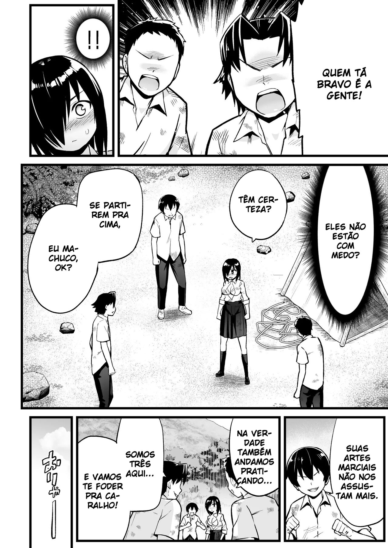 [OTOREKO (Toilet Komoru)] Mujintou JK! Choroi yo Yoshimura-san! 7 - Danshi VS Yoshimura-san Gachibatoru-hen [Portuguese-BR] 27eme image