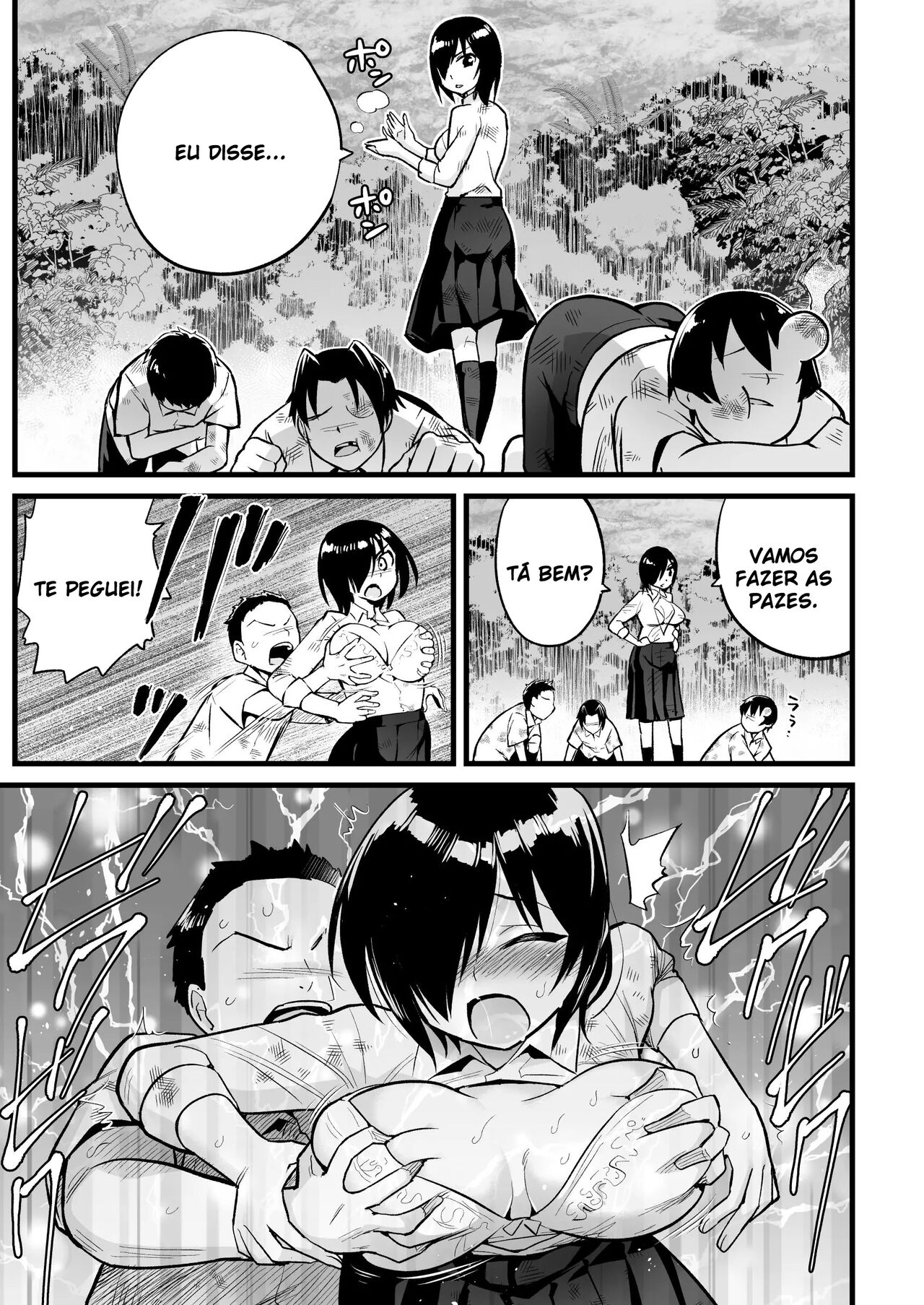 [OTOREKO (Toilet Komoru)] Mujintou JK! Choroi yo Yoshimura-san! 7 - Danshi VS Yoshimura-san Gachibatoru-hen [Portuguese-BR] 28eme image