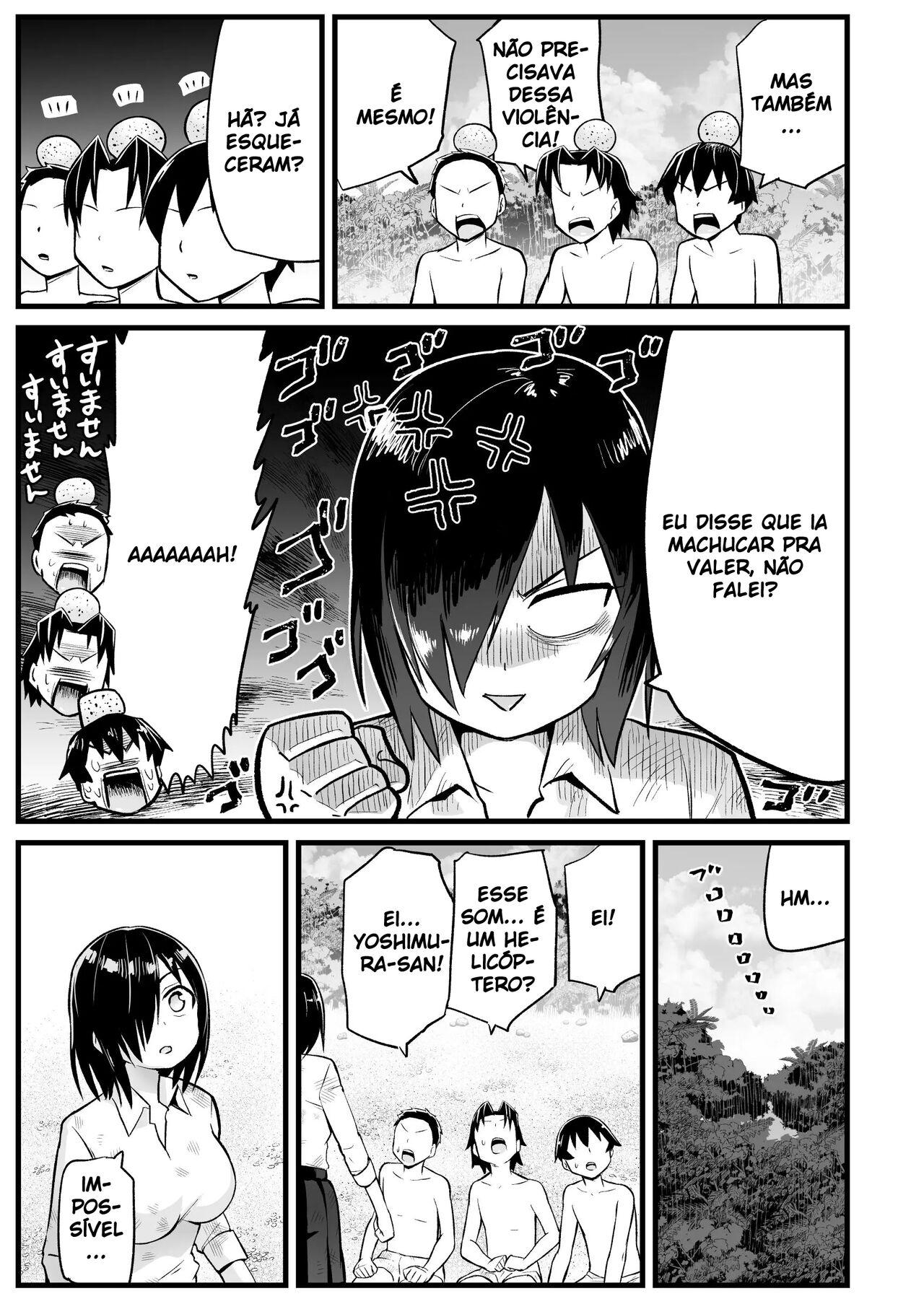 [OTOREKO (Toilet Komoru)] Mujintou JK! Choroi yo Yoshimura-san! 7 - Danshi VS Yoshimura-san Gachibatoru-hen [Portuguese-BR] 82eme image