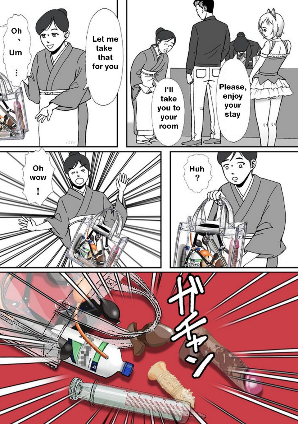 [Bカイマン]こんなふうにマゾにされていくのね。ニューハーフ娼婦露出調教旅行 | Transsexual prostitute exhibitionist training trip  [English][itsy] изображение № 39