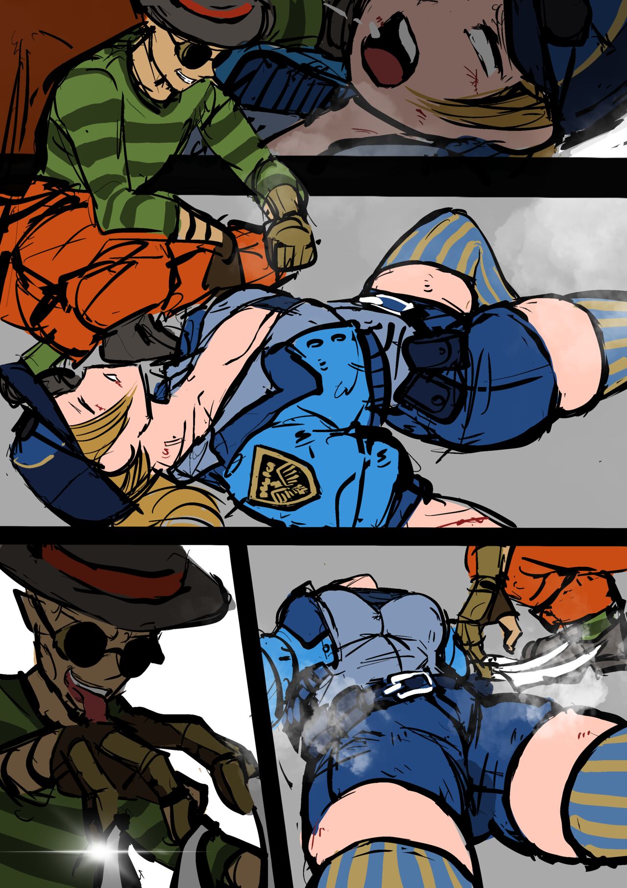 [Sanman-Drill] Lucia Morgan VS Choi Bounge (Street Fighter V, KOF) numero di immagine  5