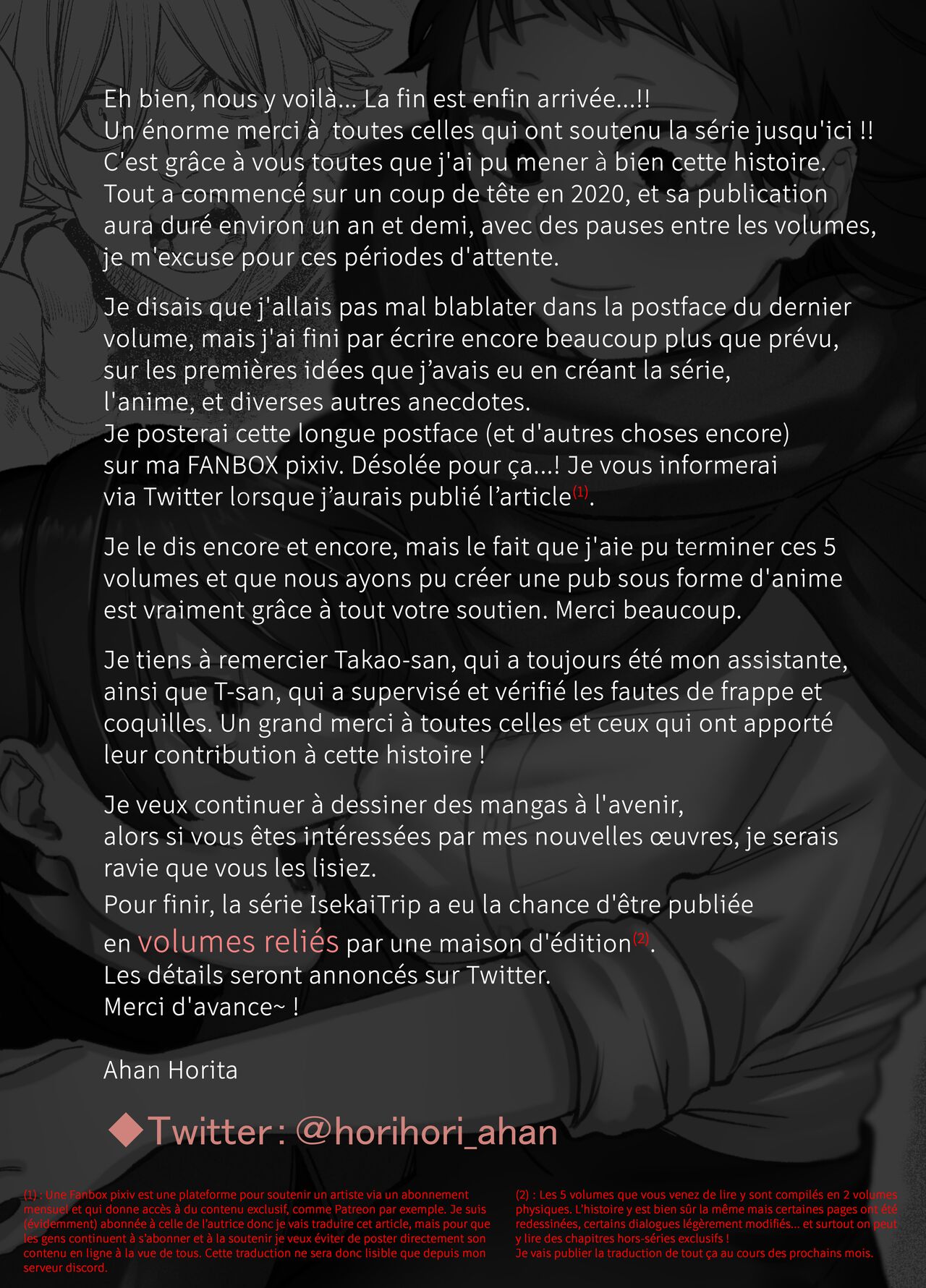 [Sakiccyo dake!(Horita ahan)] Isekai Trip Saki de Tasuketekureta noha, Hitogoroshi no Syounenn deshita. 5 | Le jeune garçon qui m'a sauvée quand j'ai trébuché dans un autre monde était un meurtrier. 5 [French] image number 60