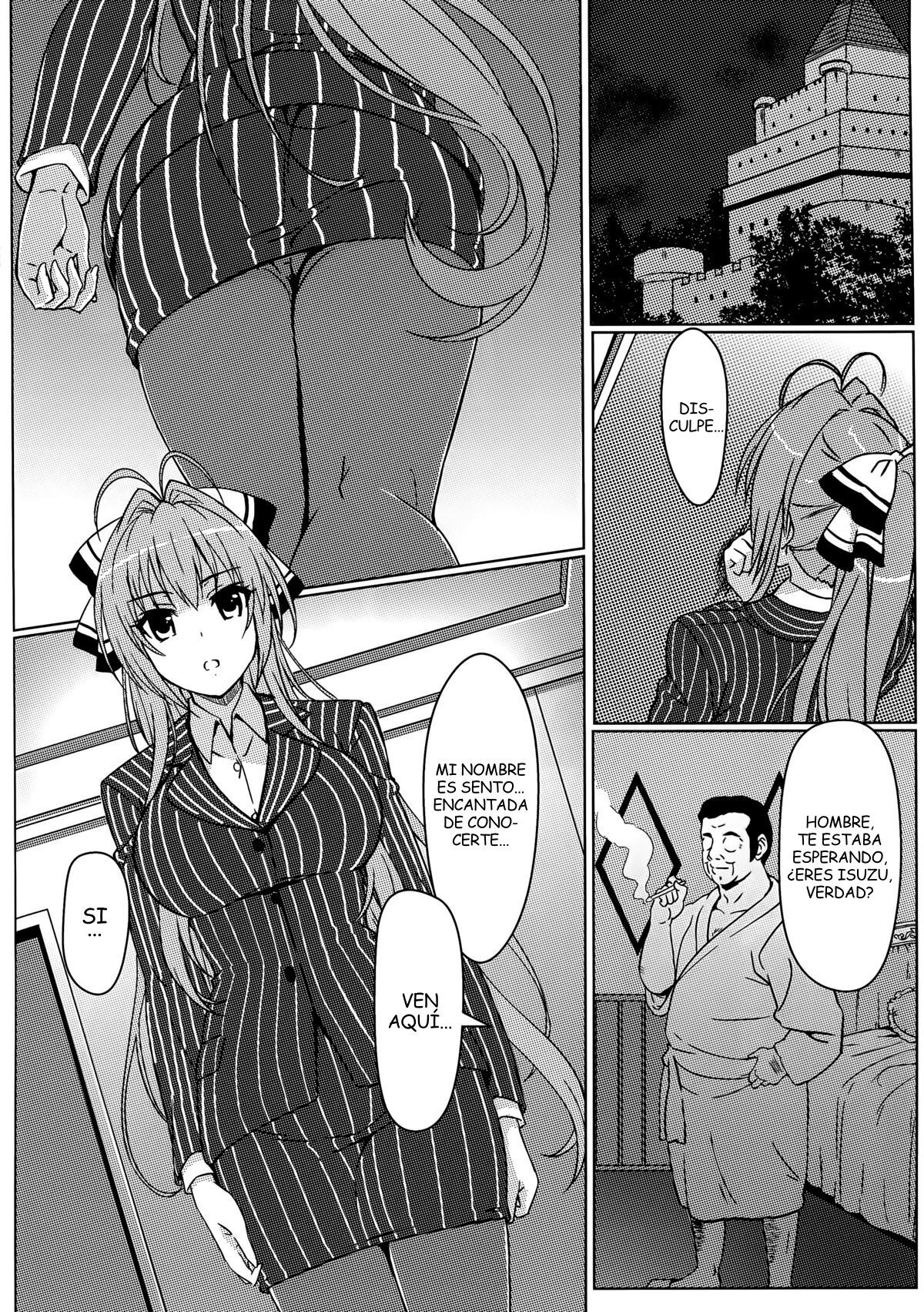 (C87) [Kaminari-Neko (Eitarou)] Isuzu no Nangi na Oshigoto _ Isuzu's Difficult Job (Amagi Brilliant Park) [Spanish] [OtoTori2TranslateYou] image number 5