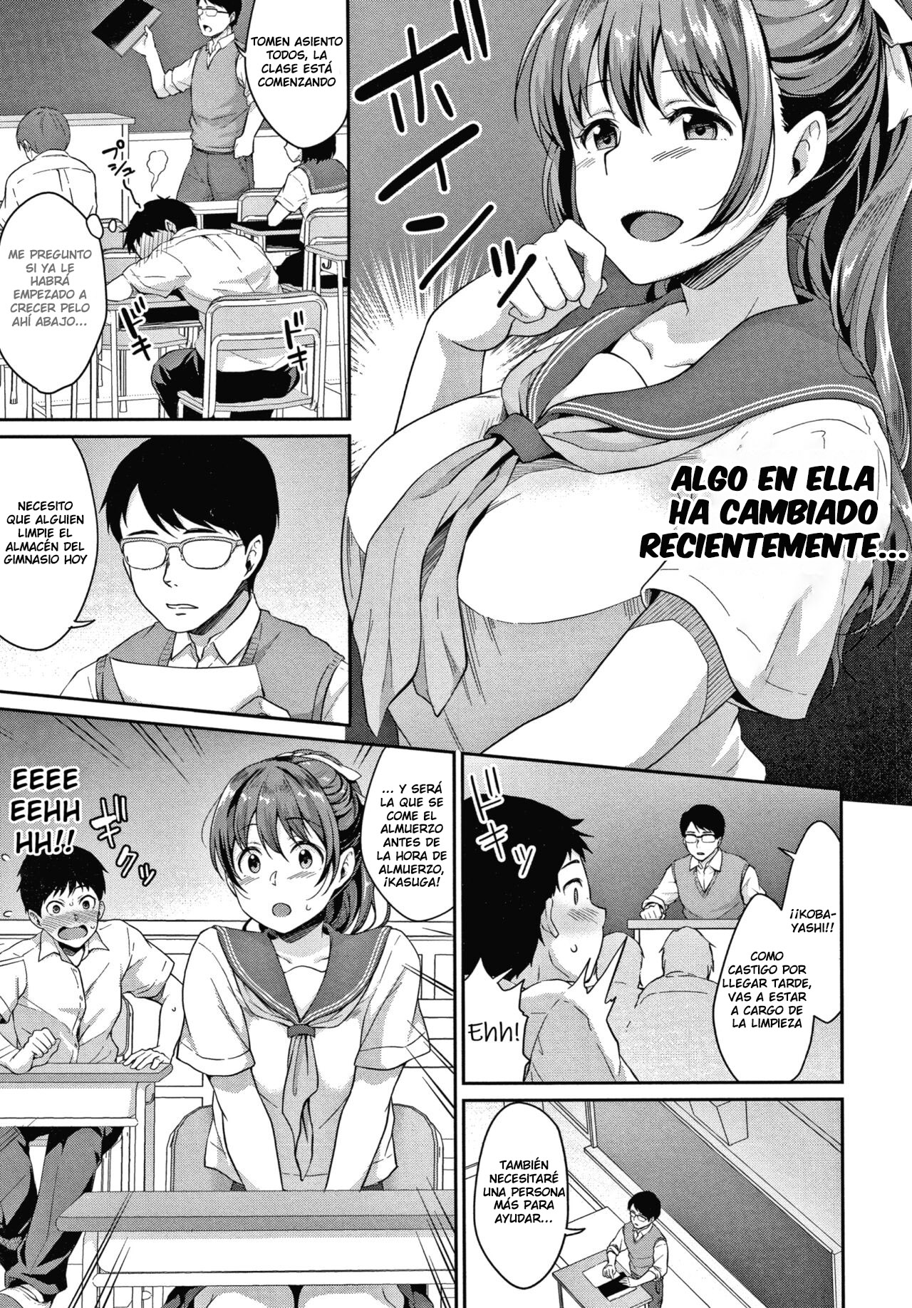 [Meganei] Shishunki no Obenkyou [Spanish] [SC][Black Abandoned Scan] [Decensored] image number 69