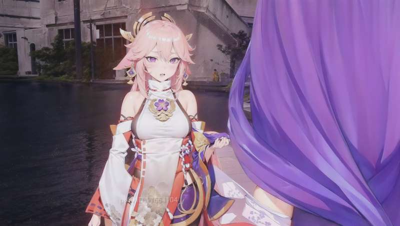 附身雷电将军和八重神子 image number 21