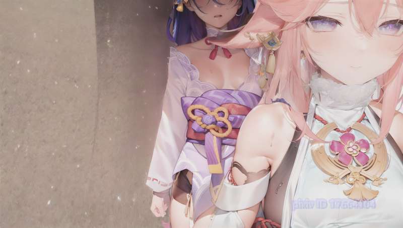 附身雷电将军和八重神子 image number 22