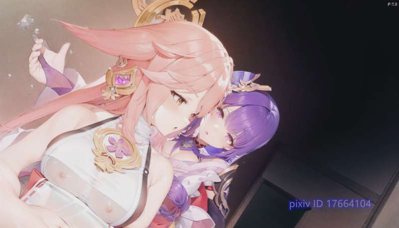 附身雷电将军和八重神子 image number 25