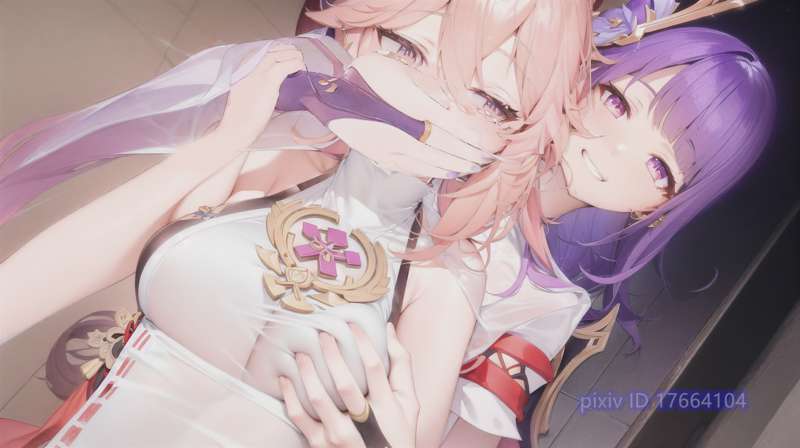 附身雷电将军和八重神子 image number 26