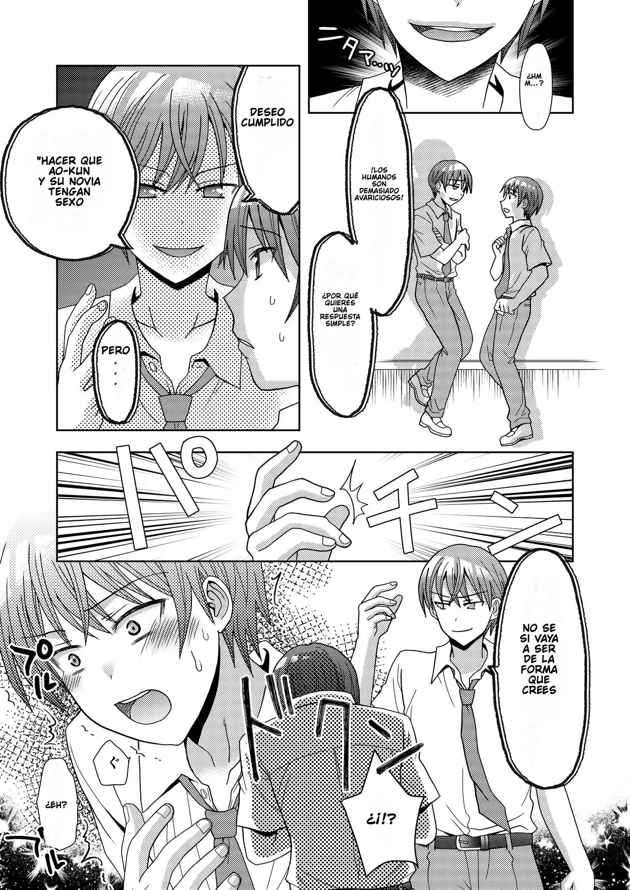 [Amuai Okashi Seisakusho (Yuukey)] Doppelgänger ni Kanojo mo Jinsei mo Ubawarete Bakunyuu JK ni Sareta Boku [Spanish] [TF Scan] imagen número 6