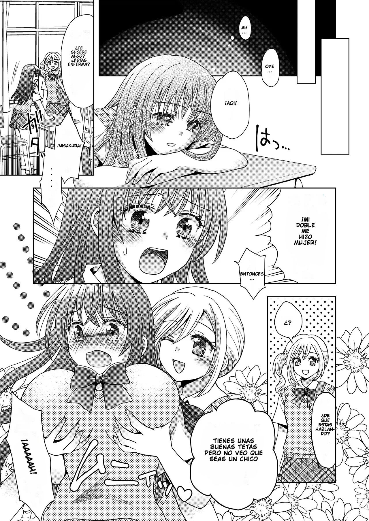 [Amuai Okashi Seisakusho (Yuukey)] Doppelgänger ni Kanojo mo Jinsei mo Ubawarete Bakunyuu JK ni Sareta Boku [Spanish] [TF Scan] 画像番号 10