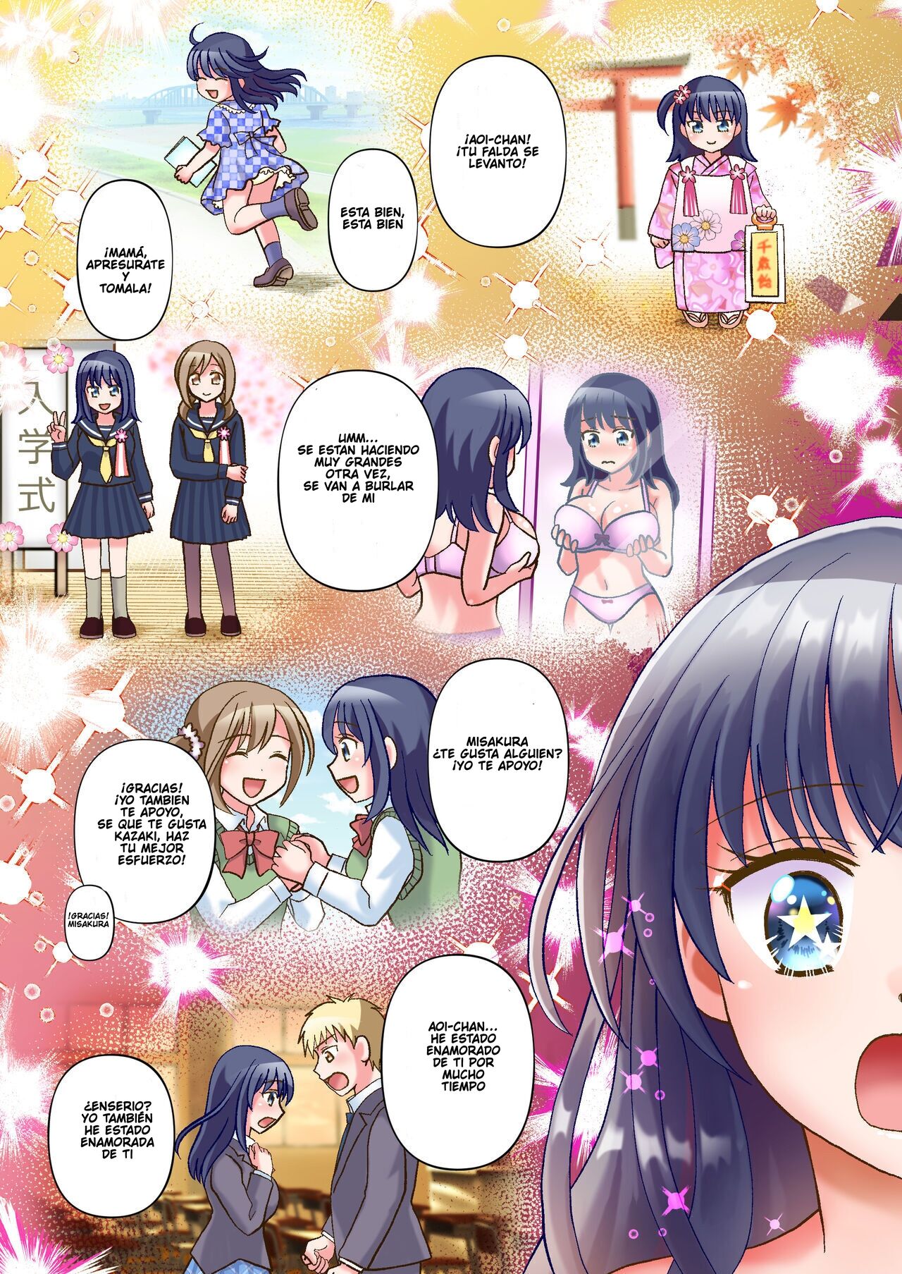 [Amuai Okashi Seisakusho (Yuukey)] Doppelgänger ni Kanojo mo Jinsei mo Ubawarete Bakunyuu JK ni Sareta Boku [Spanish] [TF Scan] 画像番号 28