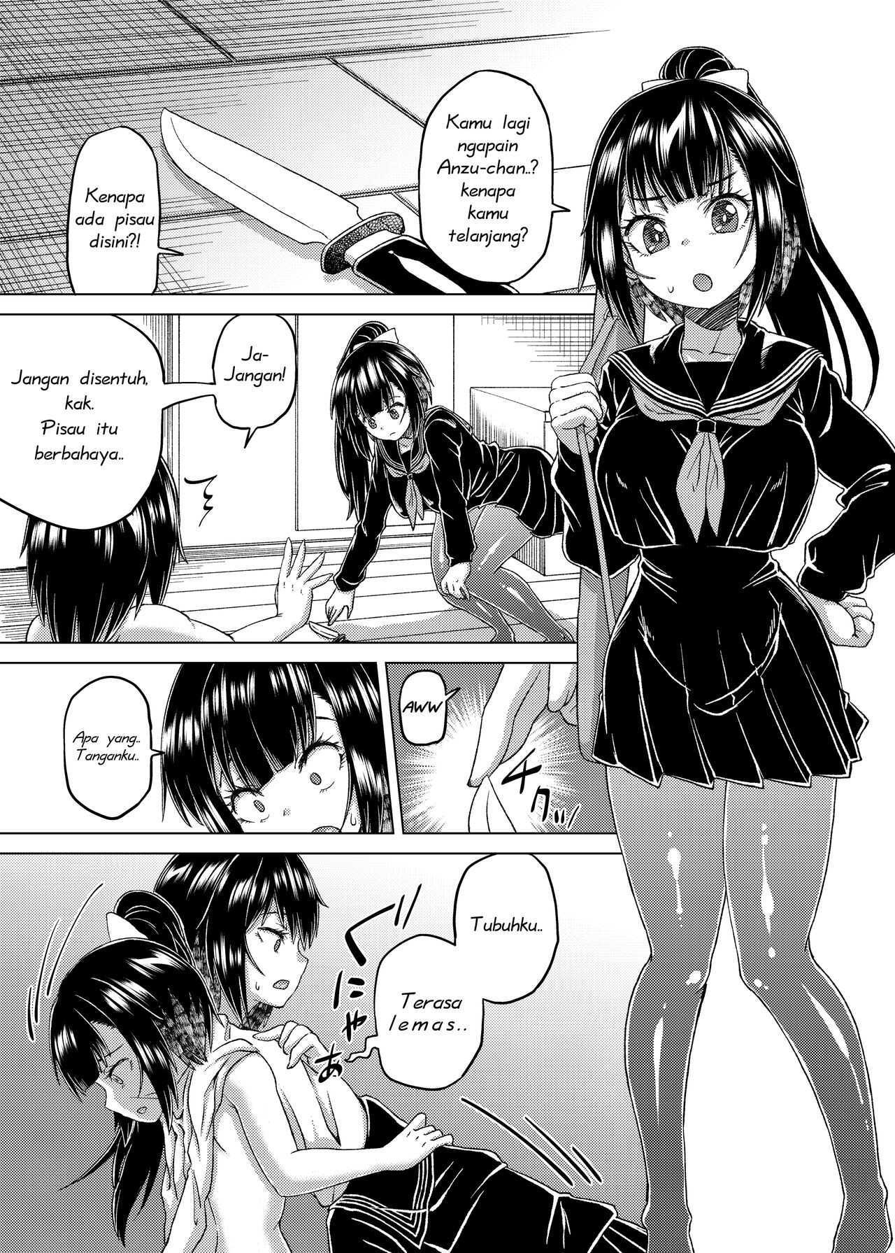 [Hairu Nukemichi (Arubento, QZO.)] Kiru, Kiru, Kiru! | Tusuk! Potong! Pakai! (Nottori! ~Onnanoko no Karada o Nottoru Comic Anthology~ Ni)  [Indonesian] [DUN] [Digital] image number 9