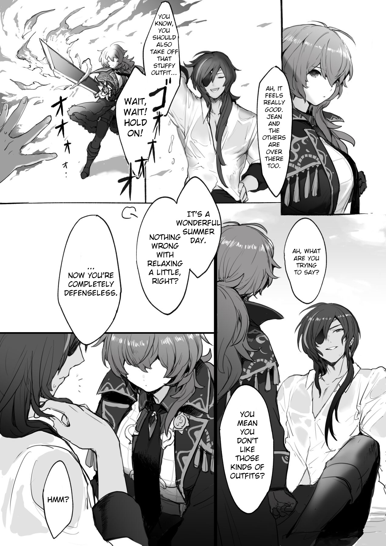 [Nuru] Nakayoshi Kaeya & Diluc Wa Chapter 1 (Genshin Impact) [English] image number 4