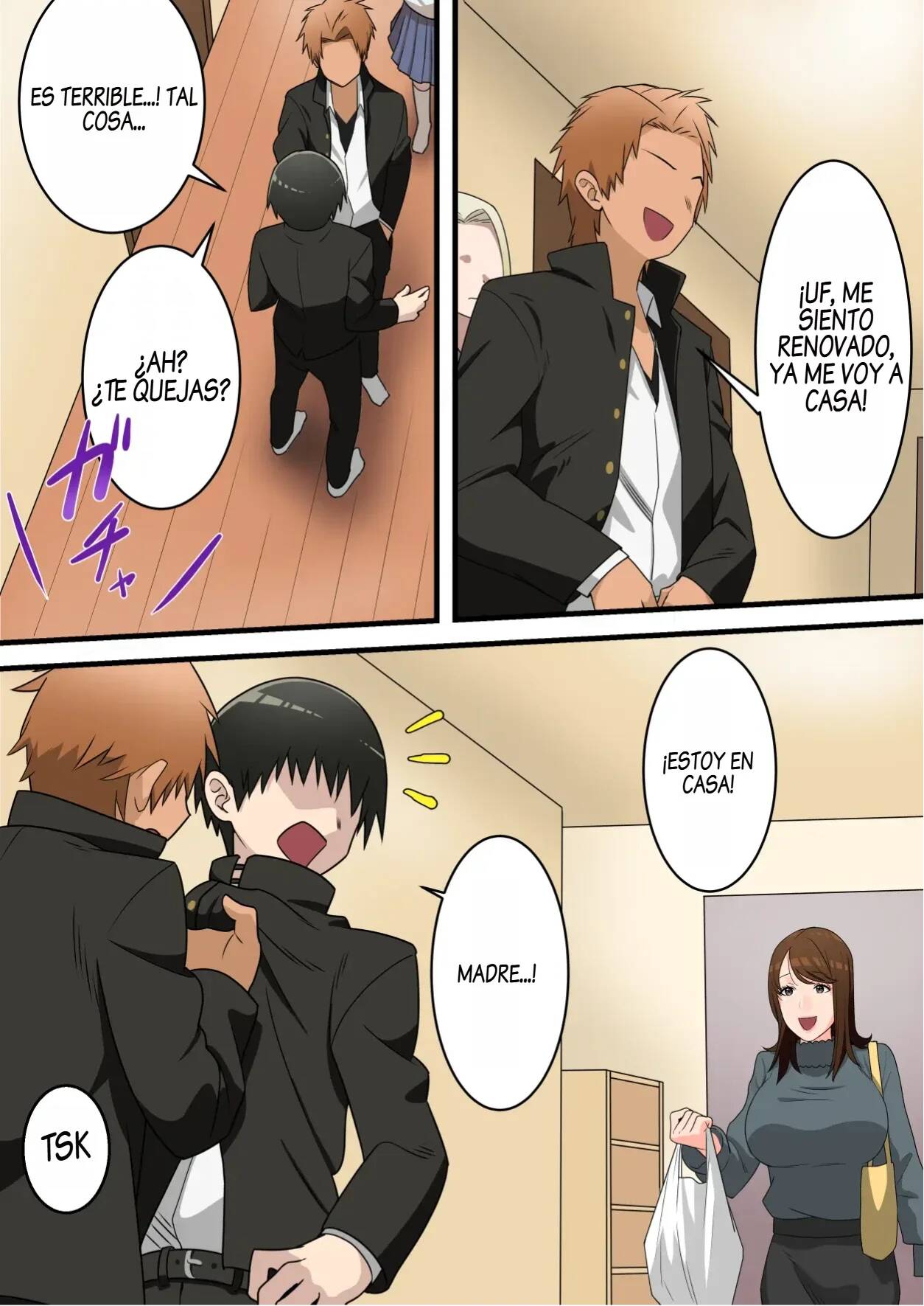 [Yuriko Club] Yashikatta Okaa-san ga Musuko wo Ijimeru Yankee no Ue de Koshi wo Furu made [Spanish] 图片编号 12