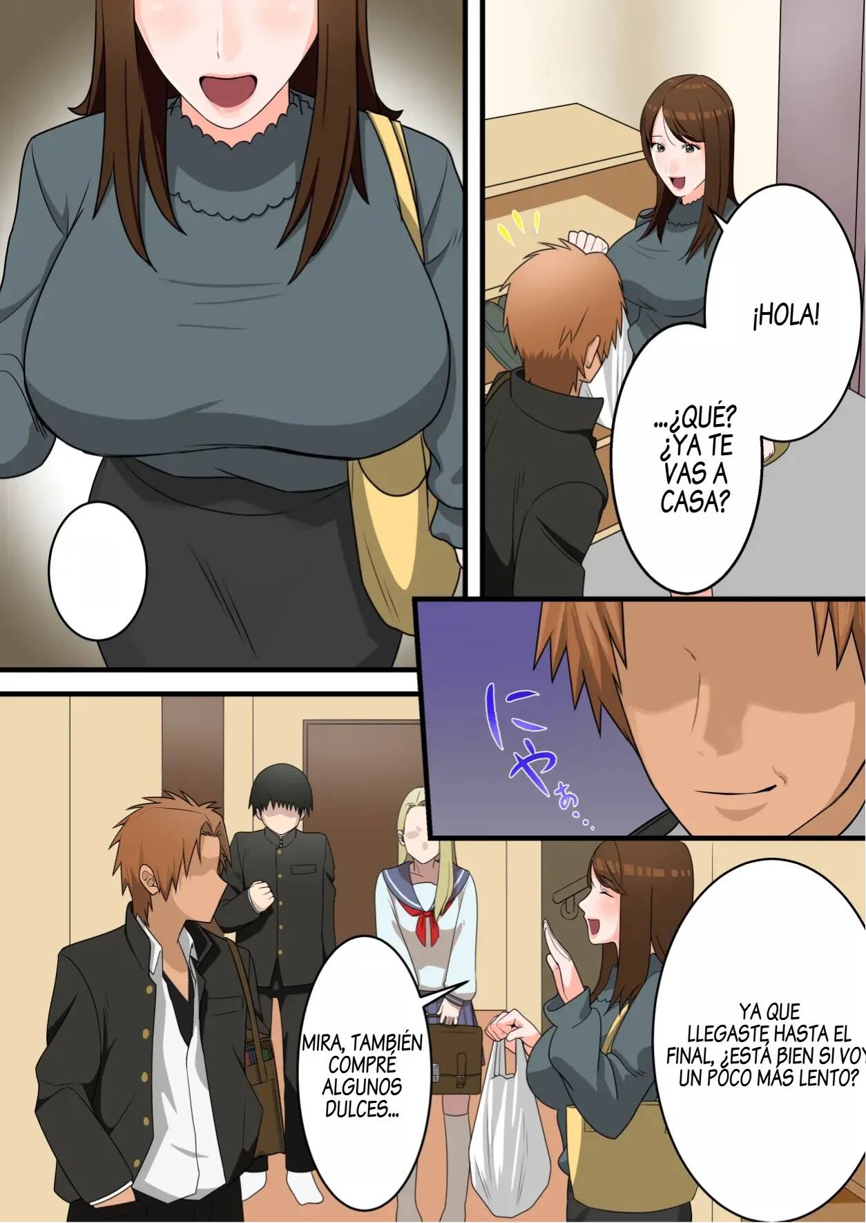 [Yuriko Club] Yashikatta Okaa-san ga Musuko wo Ijimeru Yankee no Ue de Koshi wo Furu made [Spanish] 图片编号 13