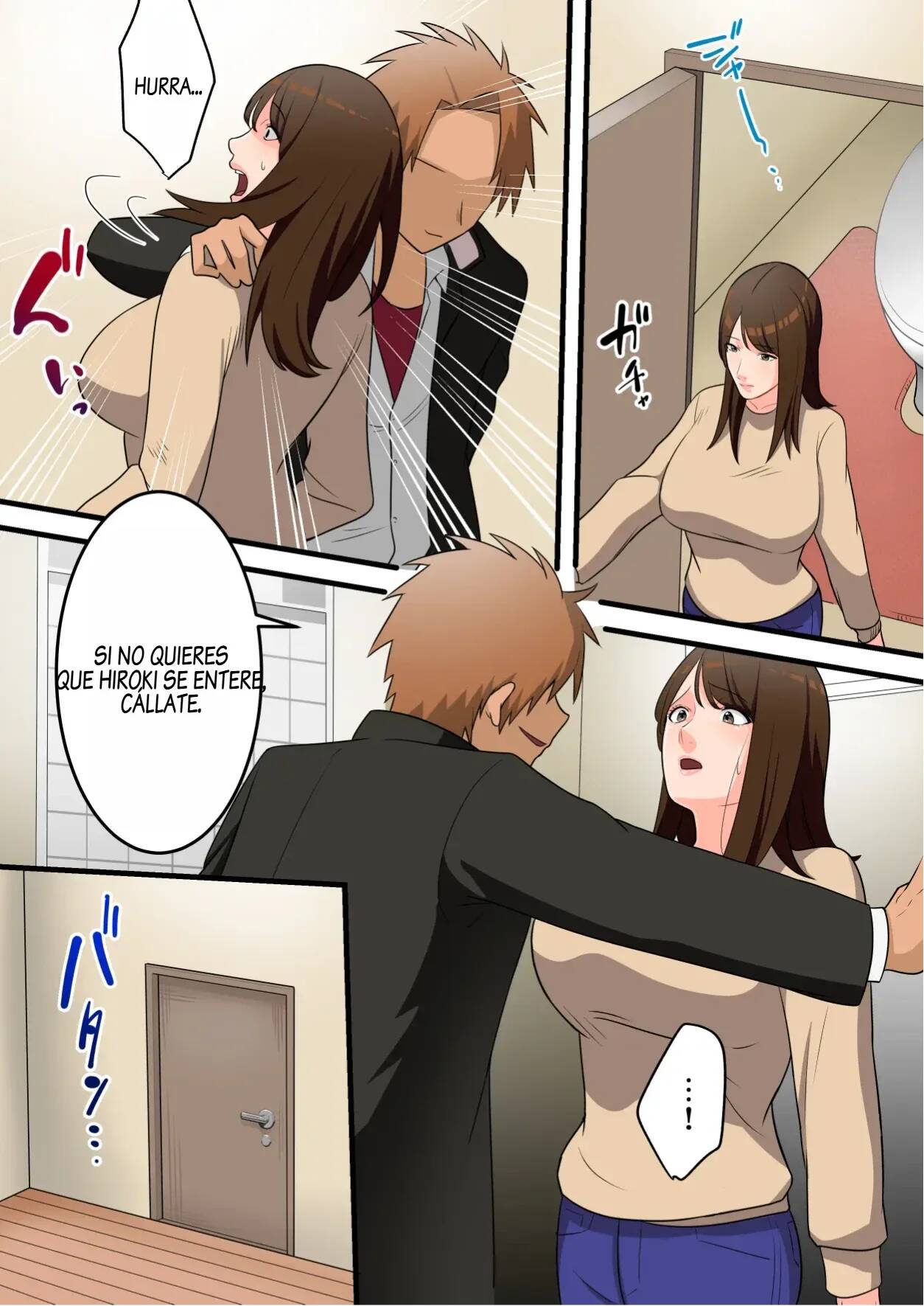 [Yuriko Club] Yashikatta Okaa-san ga Musuko wo Ijimeru Yankee no Ue de Koshi wo Furu made [Spanish] 图片编号 51