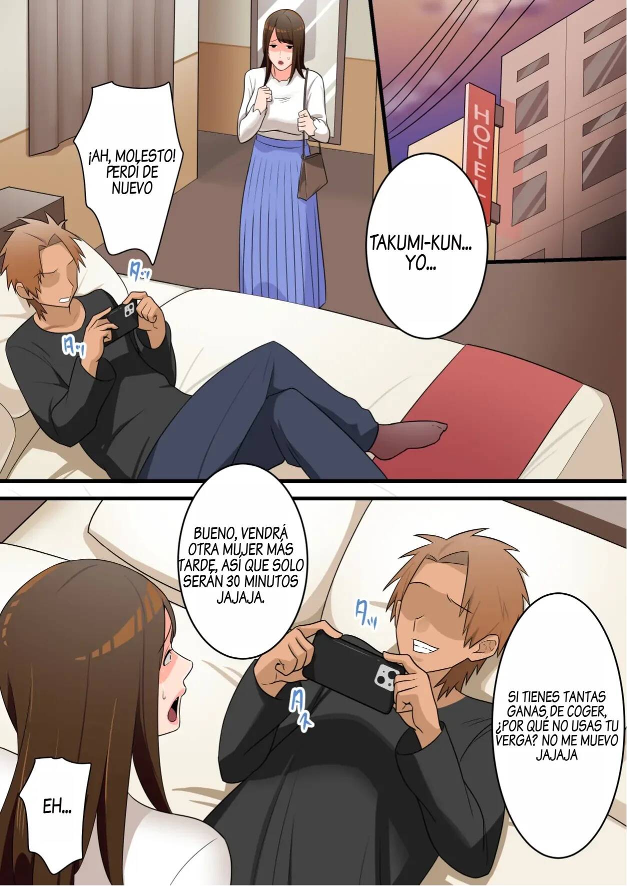 [Yuriko Club] Yashikatta Okaa-san ga Musuko wo Ijimeru Yankee no Ue de Koshi wo Furu made [Spanish] 图片编号 64