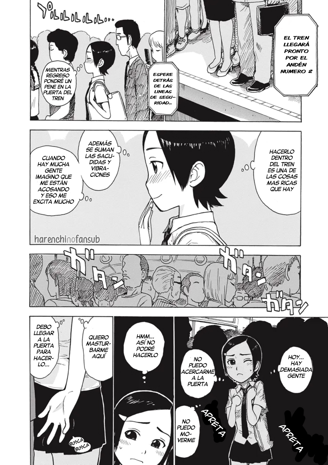 [Karma Tatsurou] Nyokkin (Tomo ni Moyureba) [Spanish] [Decensored][Harenchi no Fansub] image number 6