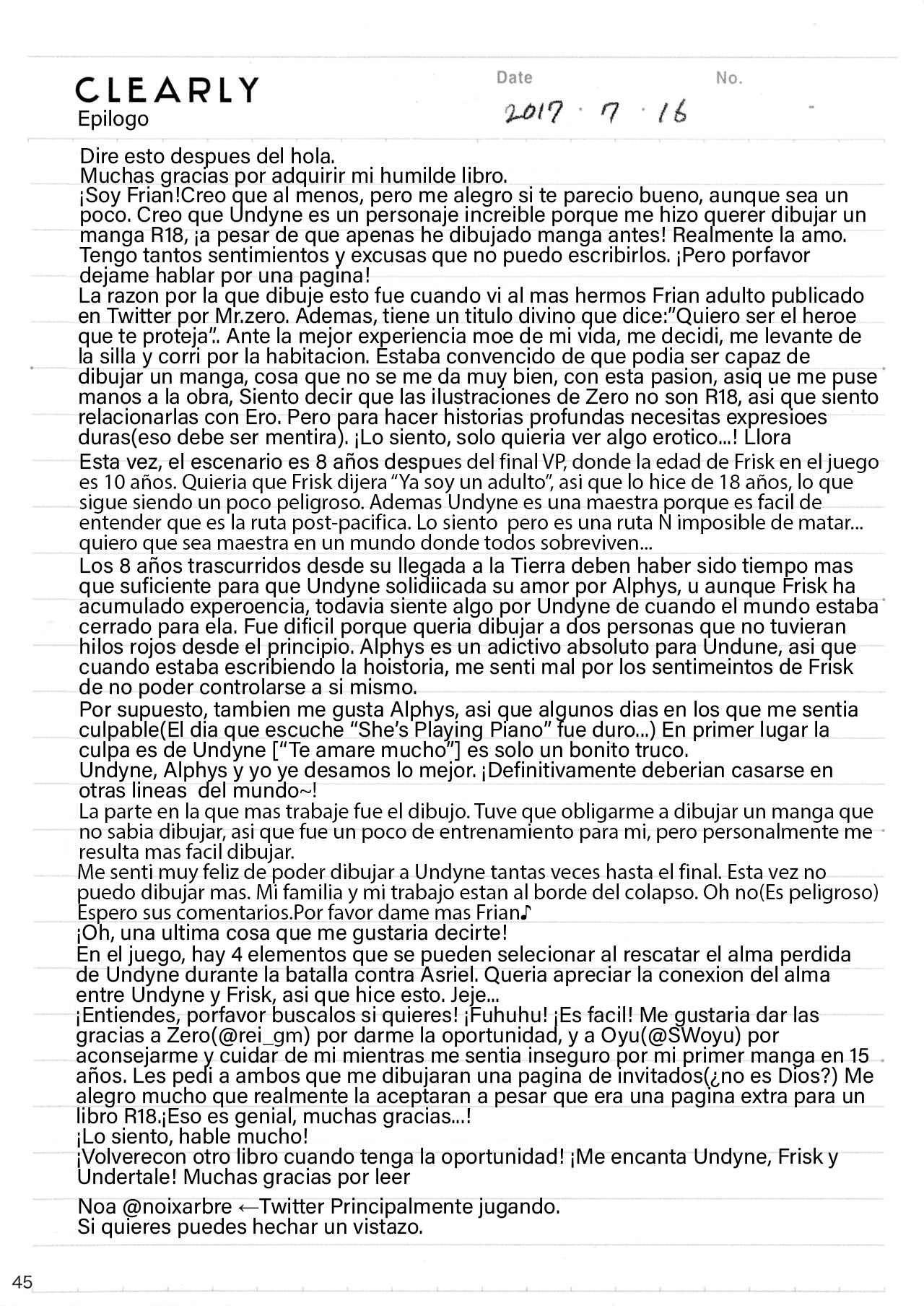 (Minna no Ketsui 2) [Pipiya (Noix)] CLEARLY (Undertale) Bildnummer 45