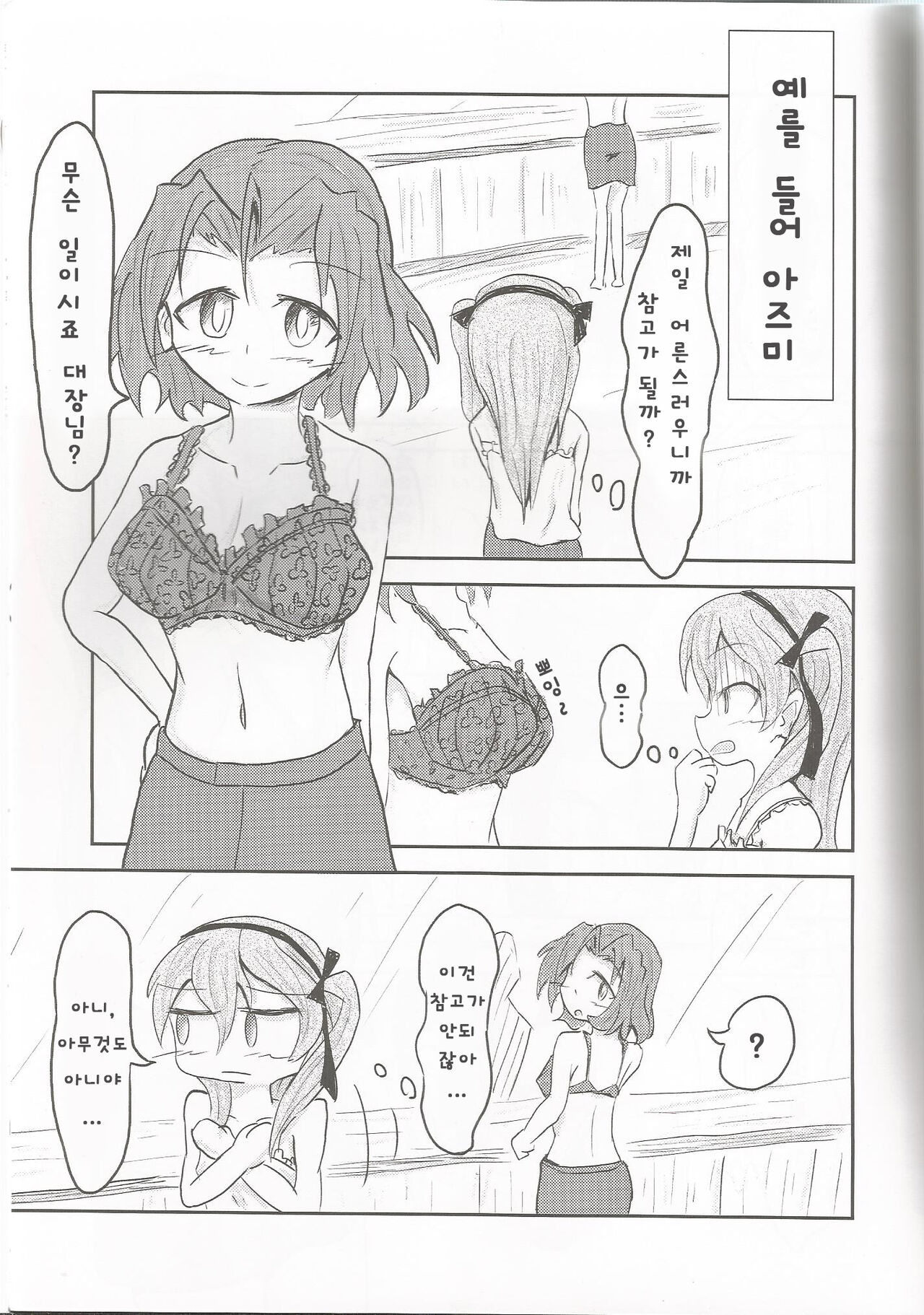 (Arisu Party) [Himalaya Kaikou (Namakurage)] Shimada Arisu ga Hatsu Bra o Kau Hon | 시마다 아리스가 첫 브라를 사는 책 (Girls und Panzer) [Korean] 이미지 번호 7