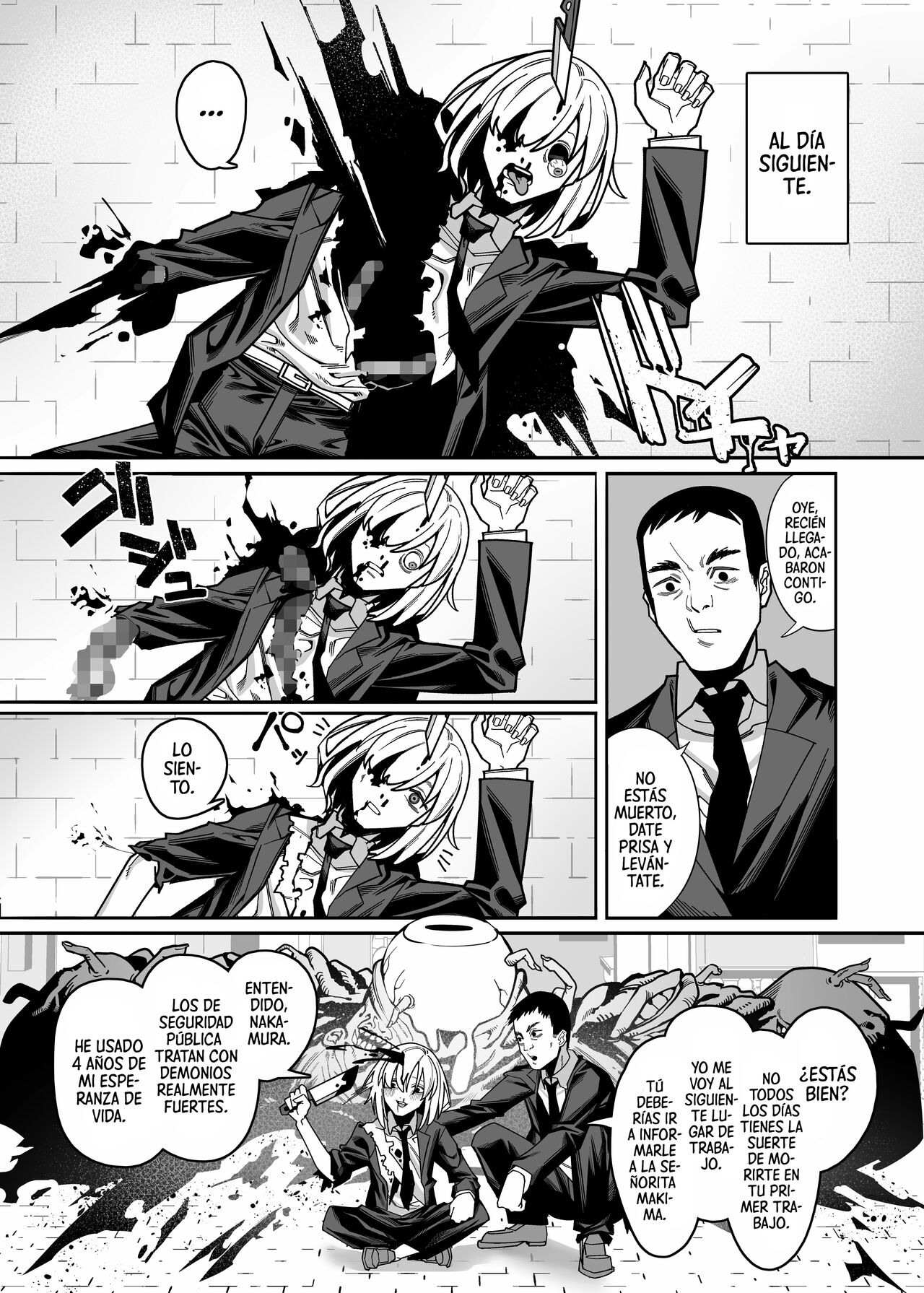 [Noumiso Kaimentai] Muhyoujou na Makima-san ni Shinu hodo Shibori Okasareru Aheahe OneShota Hon (Chainsaw Man) [Spanish] [Mister Nugget] [Digital] imagen número 5