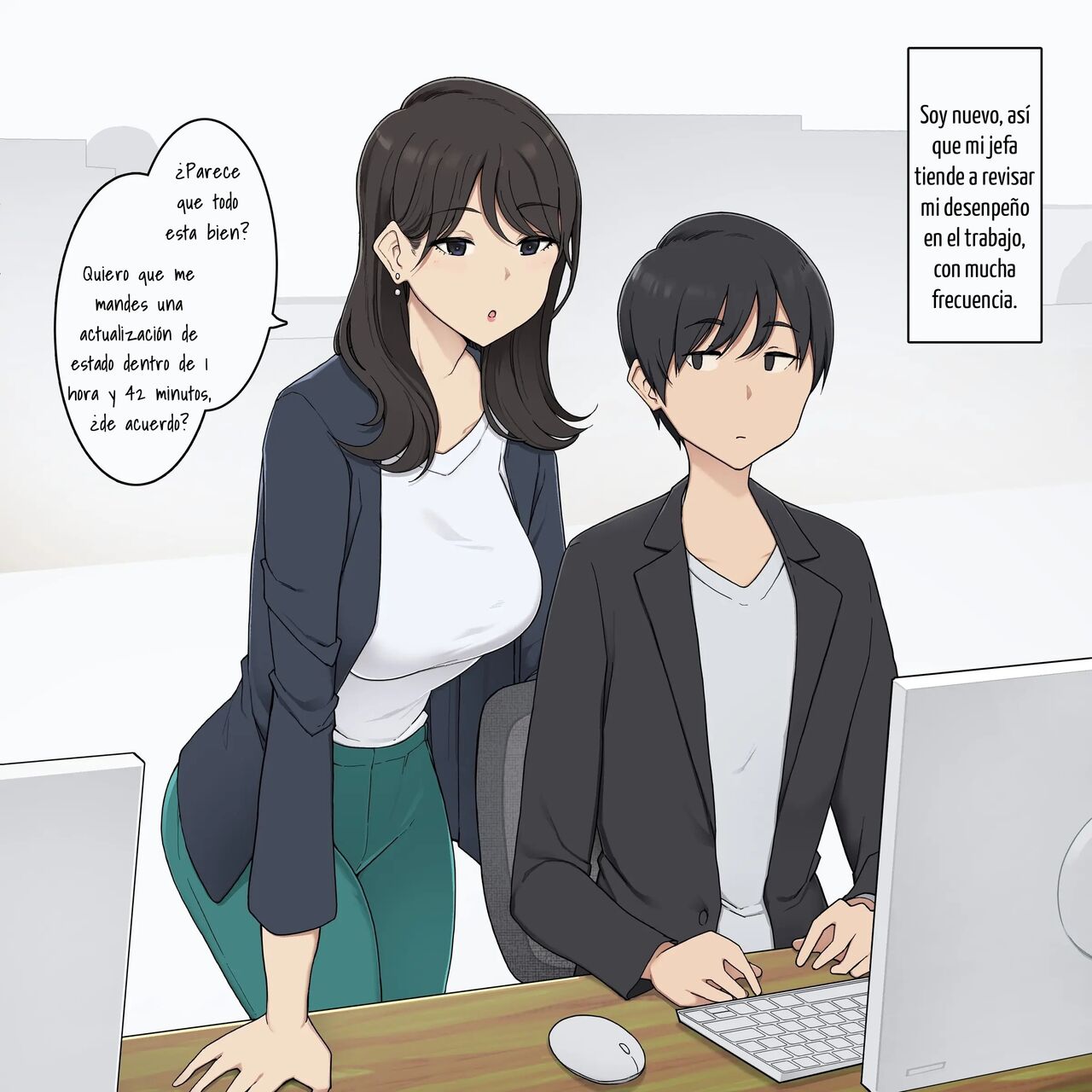 [Wakamatsu] Reitetsu Kyonyuu Onna Joushi ni Tetteiteki ni Schedule Kanri sareru Hanashi [Spanish] 图片编号 1