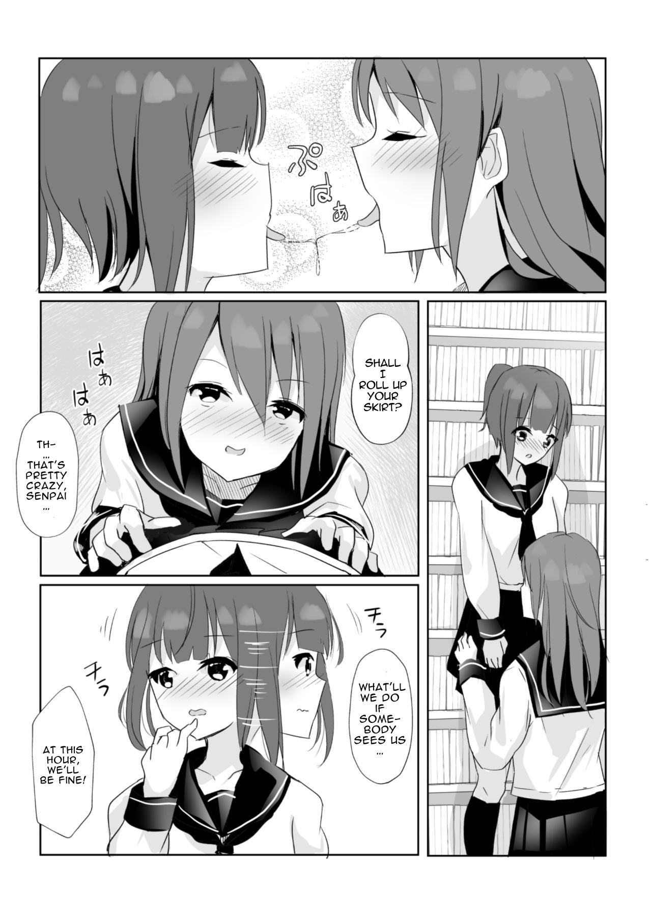 [Maguro Shining] Senpai ni Yuri Ecchi Oshie Komare mashita... | Lesbian Sex Ed From My Senpai... [English] [Kusanuu] numero di immagine  11