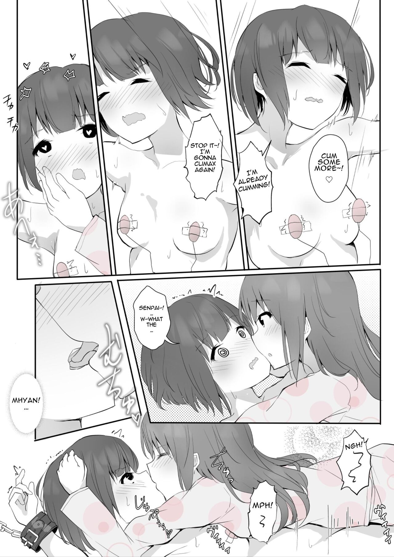 [Maguro Shining] Senpai ni Yuri Ecchi Oshie Komare mashita... | Lesbian Sex Ed From My Senpai... [English] [Kusanuu] numero di immagine  63