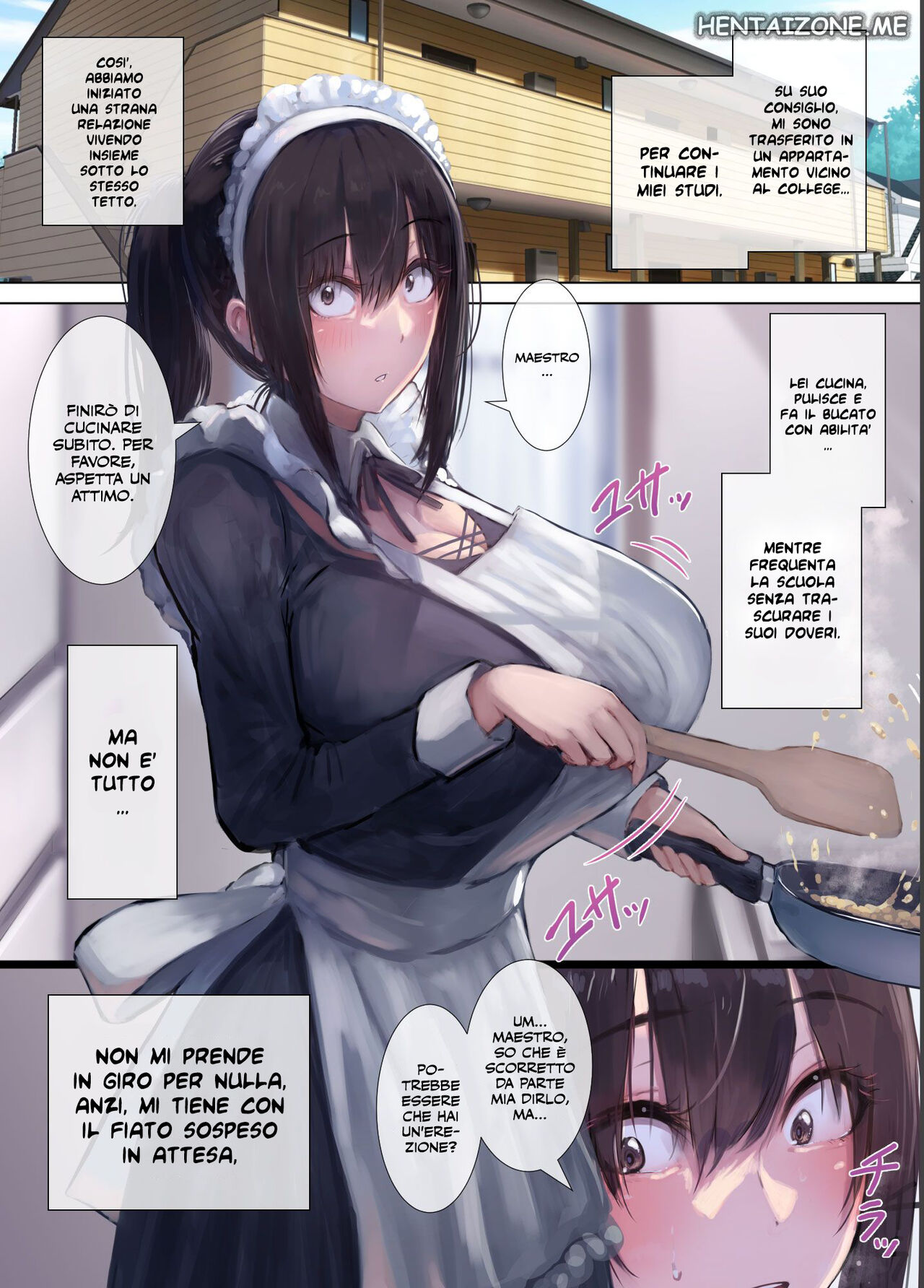 [4390works (Natsuishi Nana)] Gokuama -Yonpakugan No Maid San- | La Dolce Cameriera con gli Occhi da Pazza [Italian] image number 6