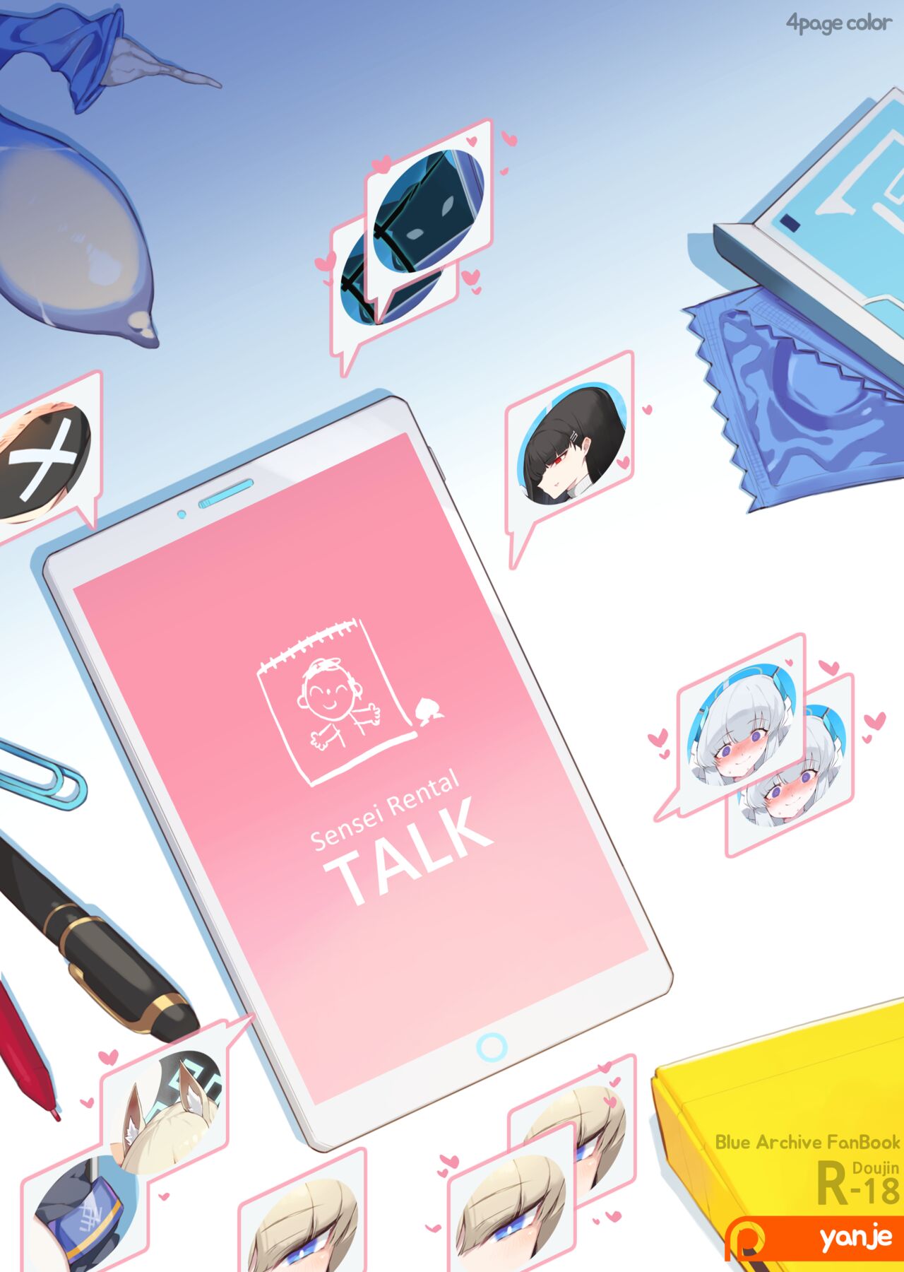 [Yanje] Sensei Rentaru Talk  | Sensei Rental Talk (Blue Archive) [English] numero di immagine  1