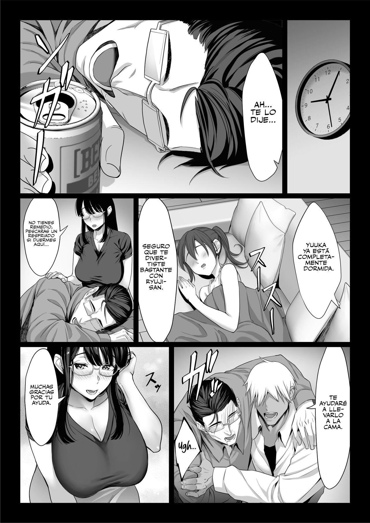 [Chinpan-bu (Chinpan)] Jimi na Hitozuma ga Toshishita Chinpo de Maso Ochi suru Hanashi | La Caída de una Mujer Masoquista Casada ante una Polla más Joven [Spanish] [NekoCreme] image number 4