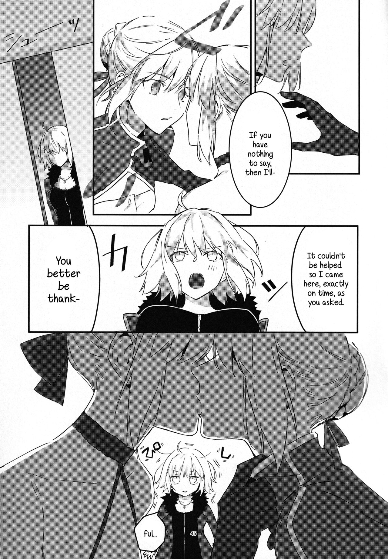 (C100) [Kindou Shoujo (nipi)] Artoria Alter x Jeanne Alter Sairokushuu (Fate/Grand Order) [English] [SDTLs] image number 45