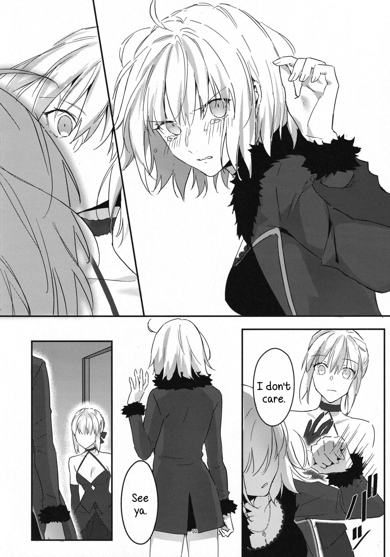 (C100) [Kindou Shoujo (nipi)] Artoria Alter x Jeanne Alter Sairokushuu (Fate/Grand Order) [English] [SDTLs] image number 50
