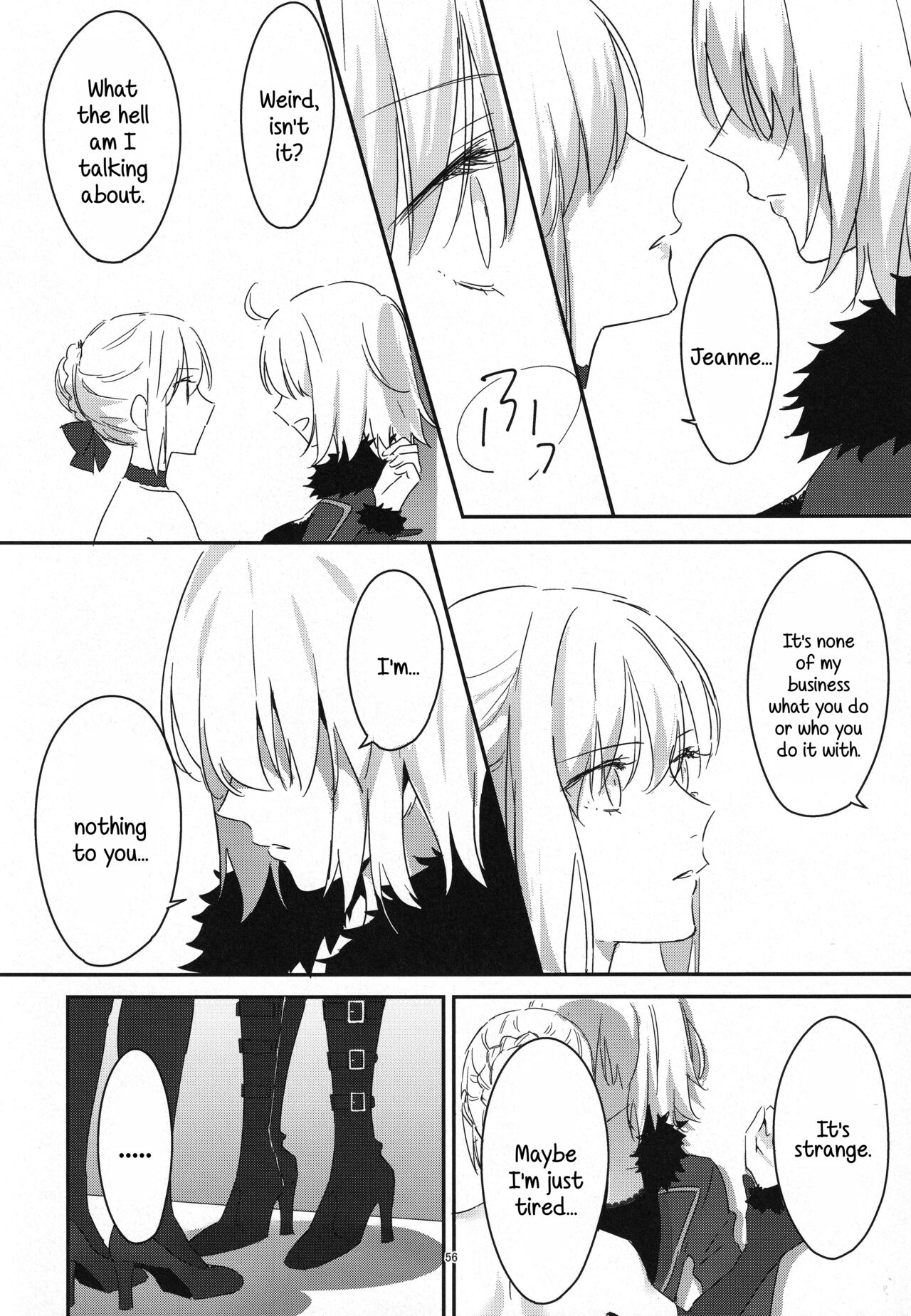 (C100) [Kindou Shoujo (nipi)] Artoria Alter x Jeanne Alter Sairokushuu (Fate/Grand Order) [English] [SDTLs] image number 56