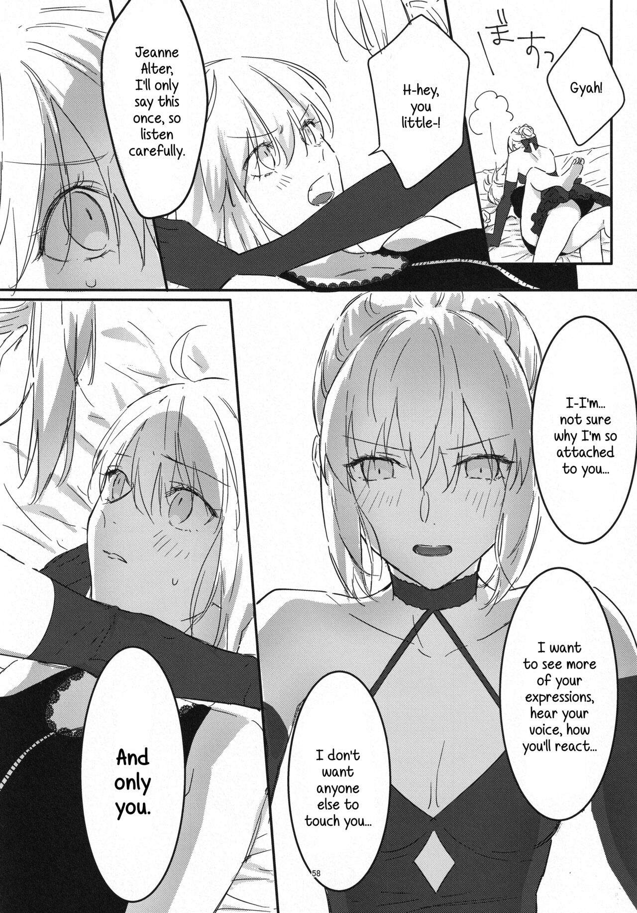 (C100) [Kindou Shoujo (nipi)] Artoria Alter x Jeanne Alter Sairokushuu (Fate/Grand Order) [English] [SDTLs] image number 58