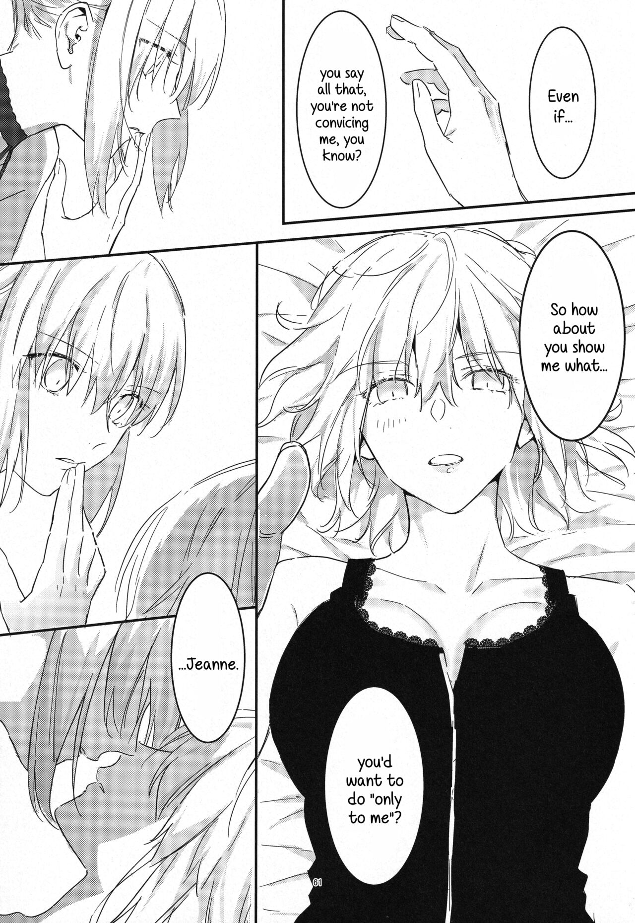 (C100) [Kindou Shoujo (nipi)] Artoria Alter x Jeanne Alter Sairokushuu (Fate/Grand Order) [English] [SDTLs] image number 61