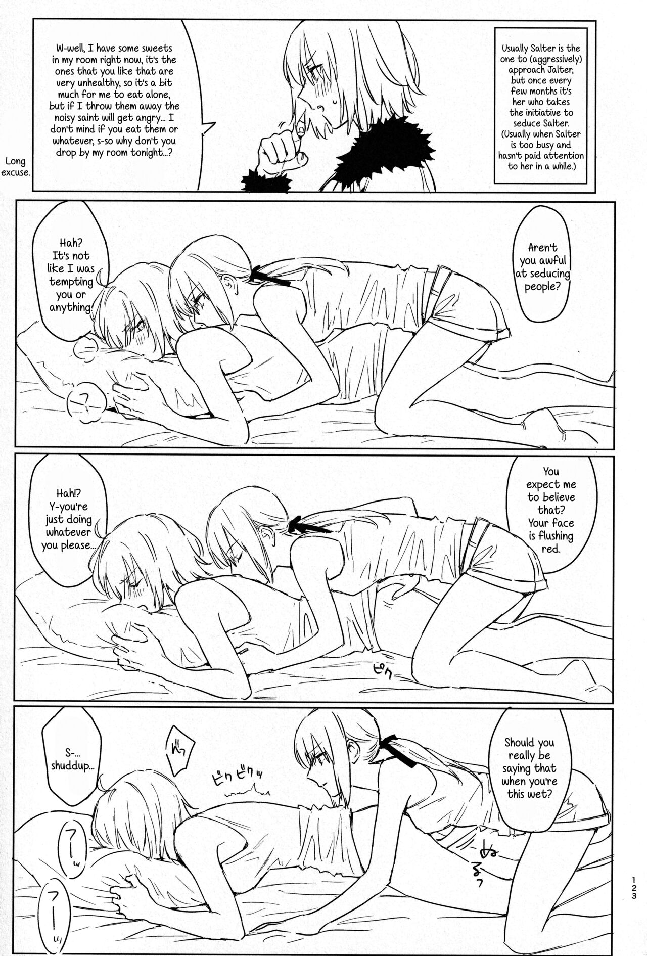 (C100) [Kindou Shoujo (nipi)] Artoria Alter x Jeanne Alter Sairokushuu (Fate/Grand Order) [English] [SDTLs] image number 123