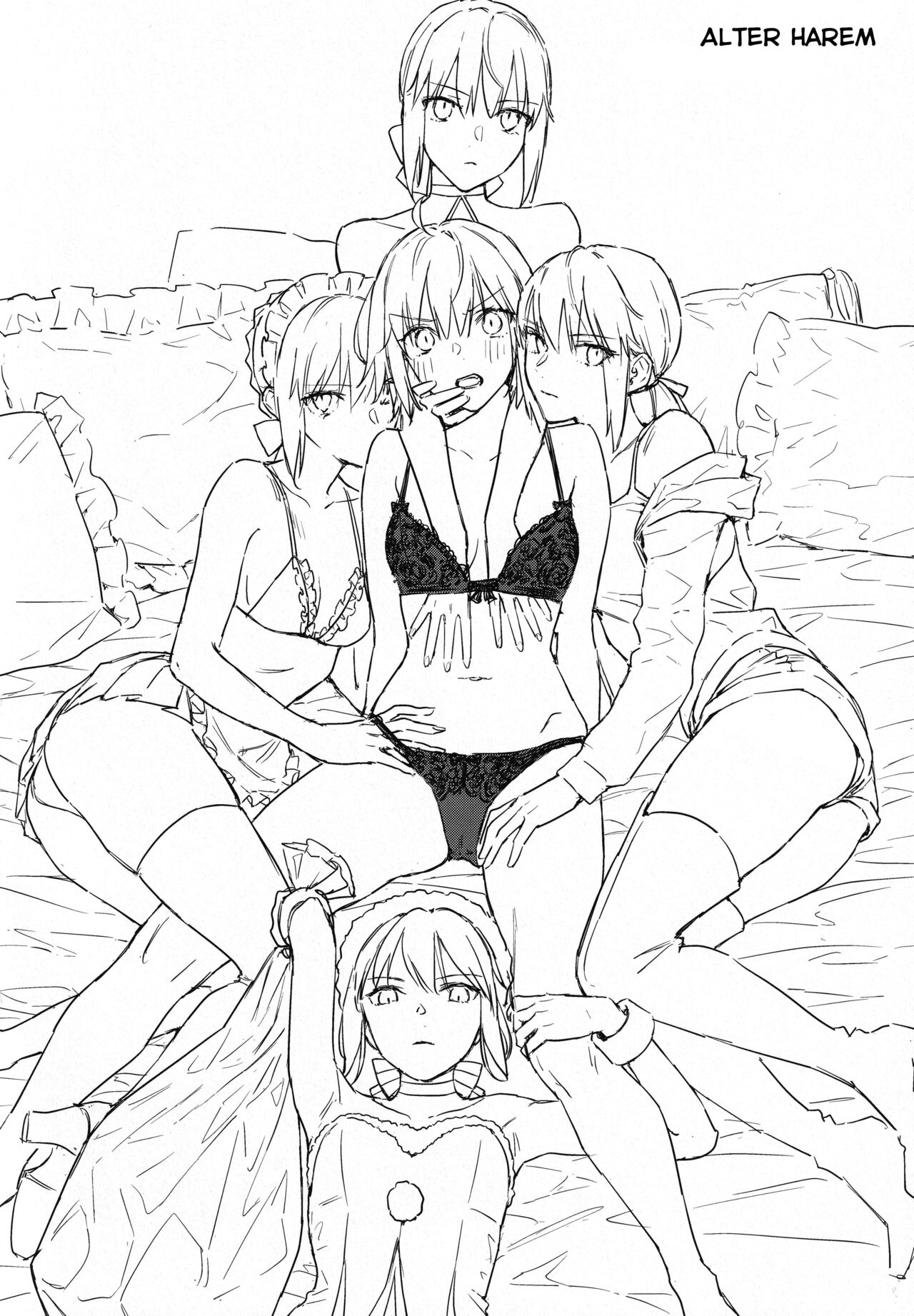 (C100) [Kindou Shoujo (nipi)] Artoria Alter x Jeanne Alter Sairokushuu (Fate/Grand Order) [English] [SDTLs] image number 130