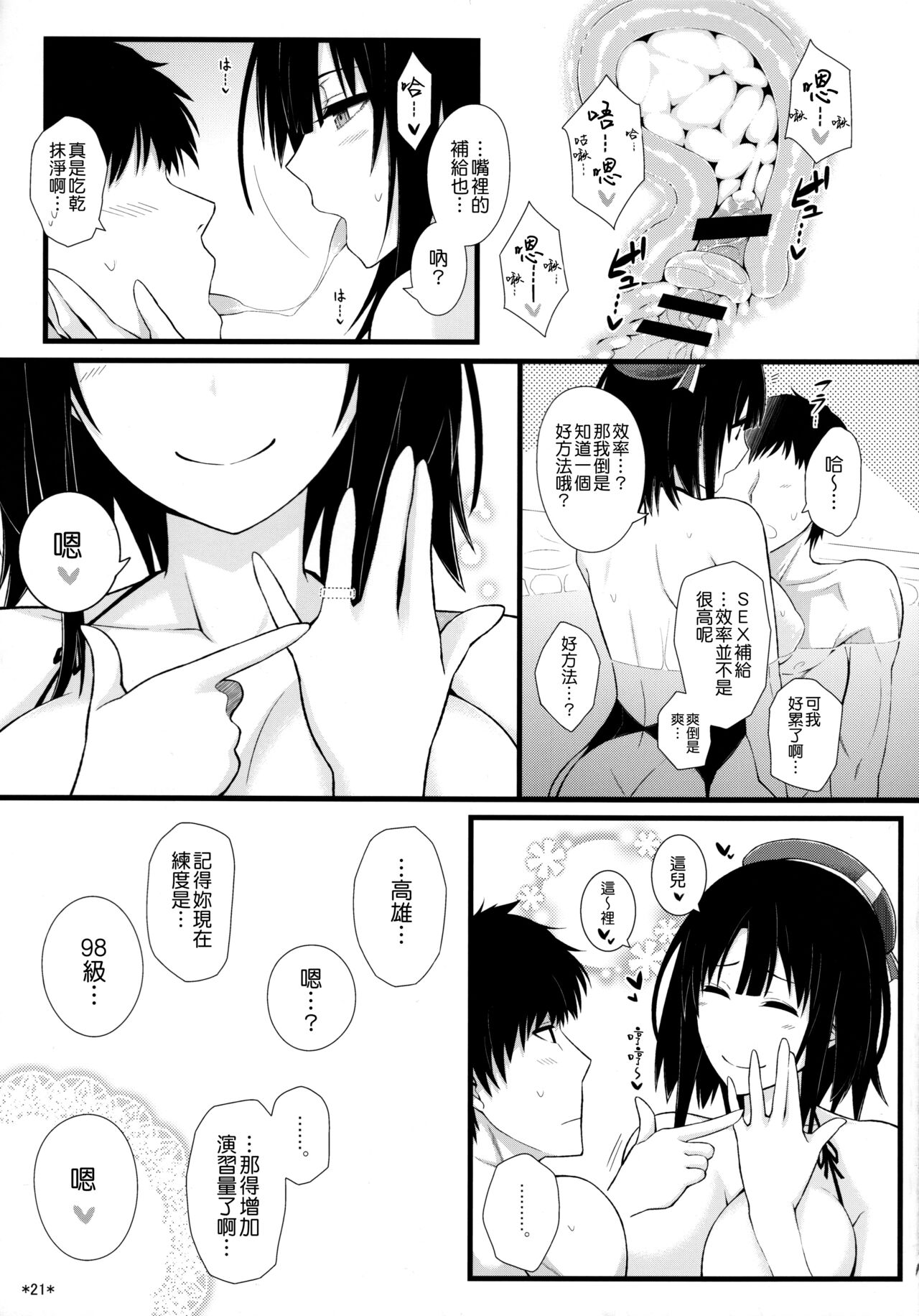 (COMIC1☆10) [Monmo Bokujou (Uron Rei)] Takao to Ofuro (Kantai Collection -KanColle-) [Chinese] [吸住没碎个人汉化] imagen número 23