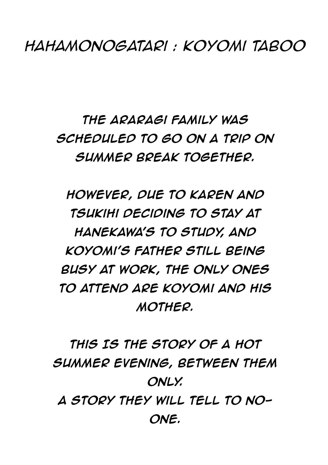 [Clearlite] Hahamonogatari 〜 Koyomi Taboo 〜 (Bakemonogatari) [English] 이미지 번호 2