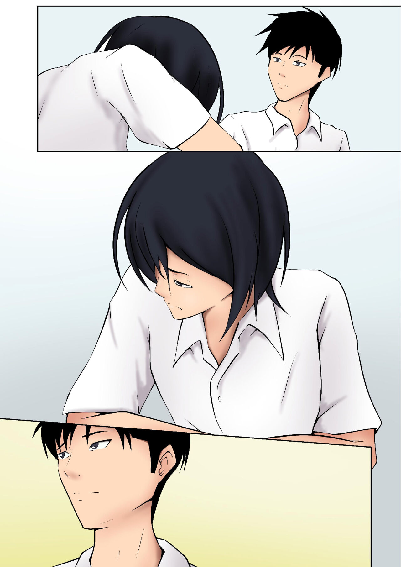 [Pentacle (Shimipan)] Okaa-san ga Boku no Tomodachi ni... | My Step Mom and My Best Friend... [Textless] Bildnummer 9