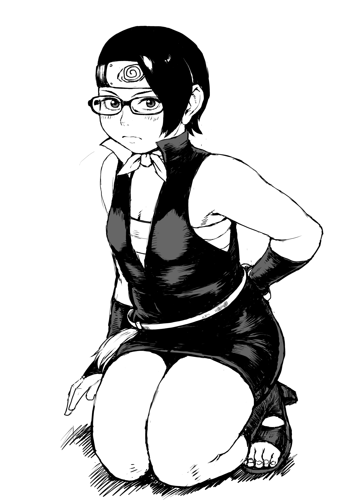 [Tsurugashima Heights (Hase Tsubura)] Nikudama 19 + Omake (Boruto) [English] [full tummy] 이미지 번호 28